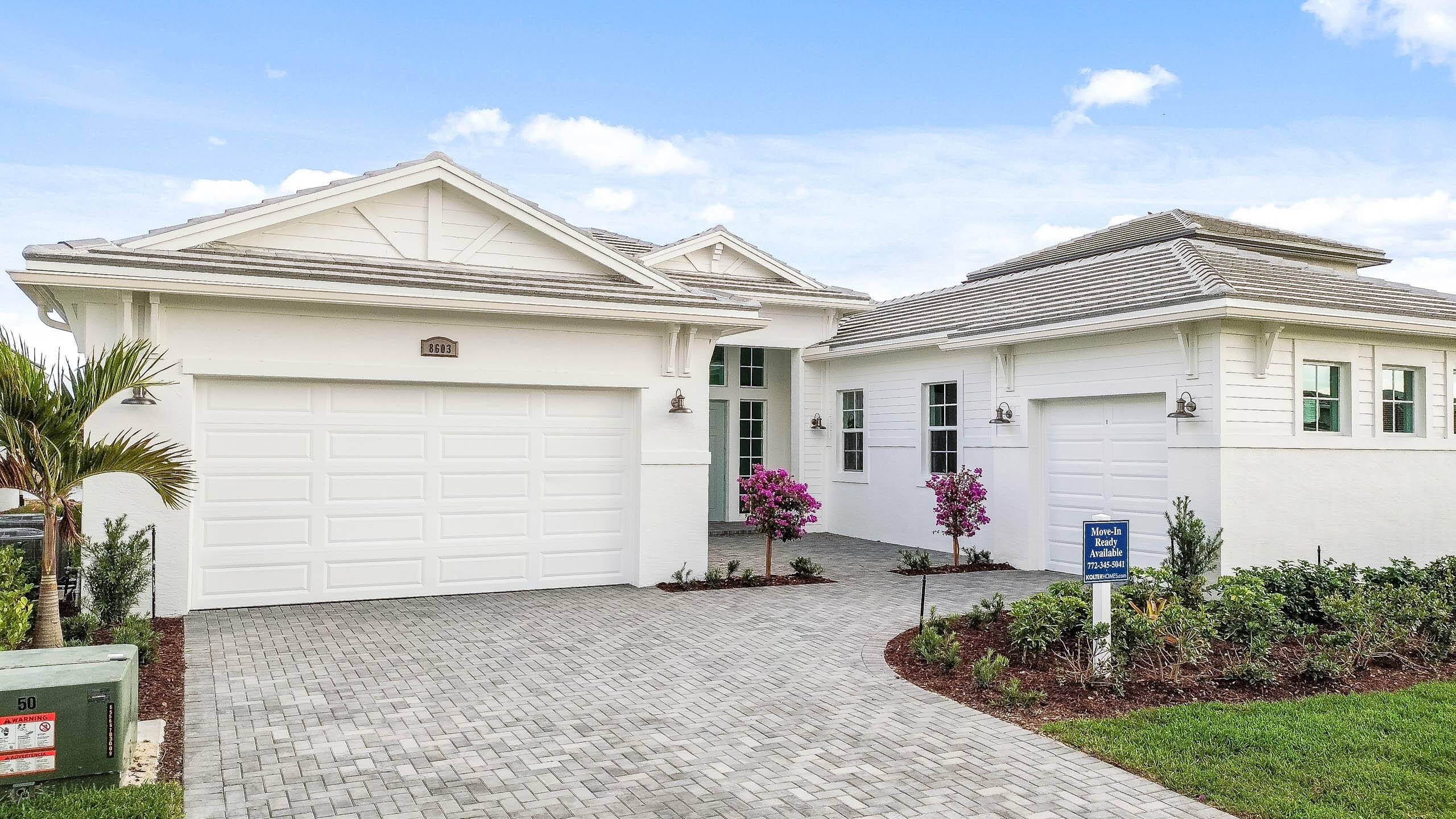 MOVE IN READY This stunning Valerie home located in the Gated Community PGA Verano, is crafted for both style and functionality.