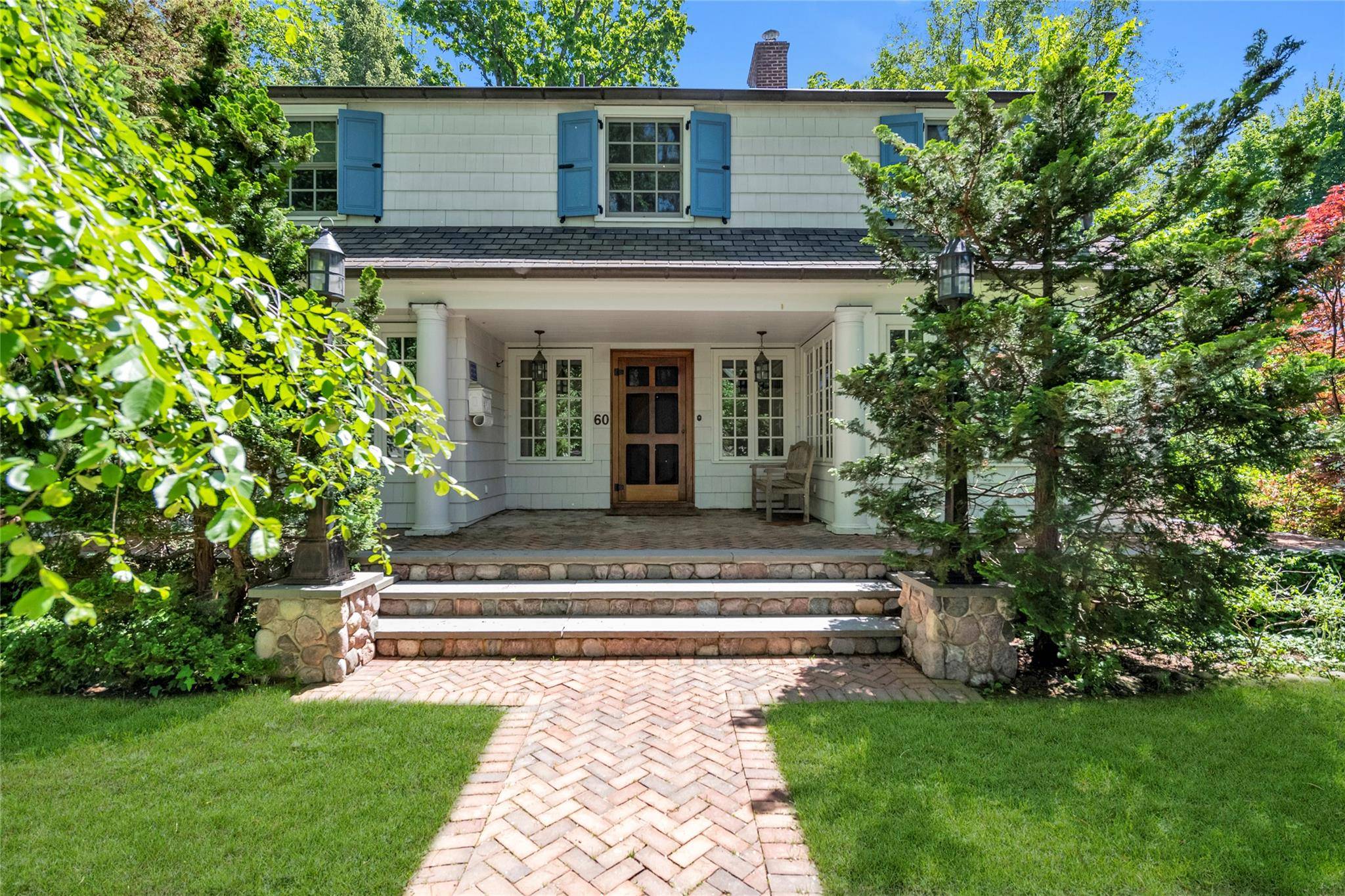 Stunning circa 1920 Colonial completely redone with an eye for its vintage yet with a distinct emphasis on the comforts of modern living.
