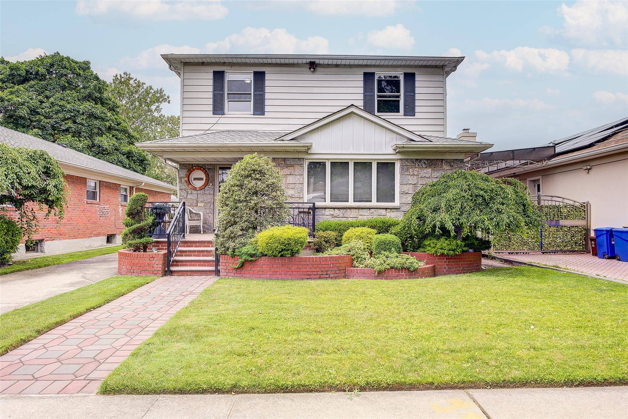 Colonial House in Heart of Fresh Meadows offers First Floor ; Bedroom Study Room, Family Room, with Sliding Door to the Backyard, Full Bathroom, Large Eat in Kitchen, Granit Flooring, ...