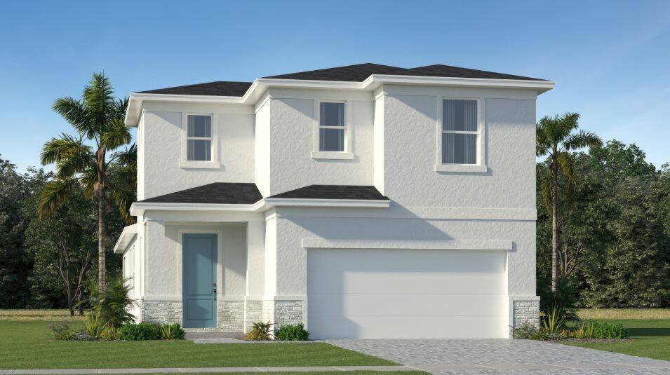 This new two story home is a modern take on a classic design.