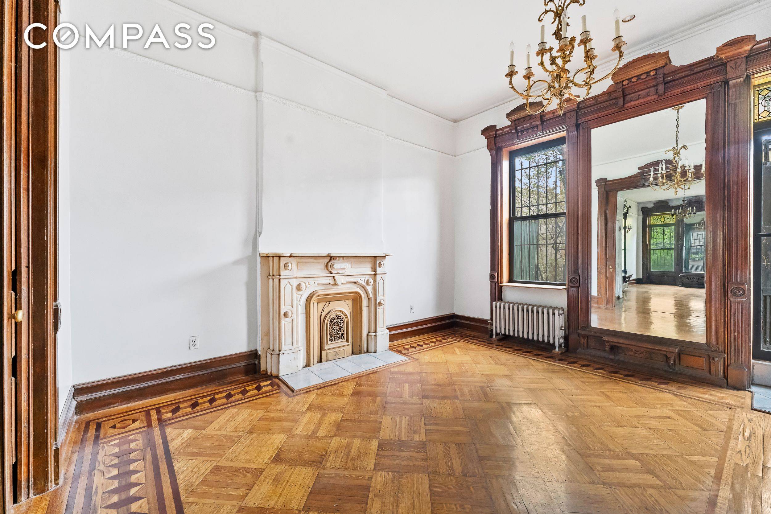 Welcome to 430 Greene Avenue, a stunning garden and parlor level duplex that perfectly blends original brownstone charm with modern upgrades in the heart of historic Bedford Stuyvesant.