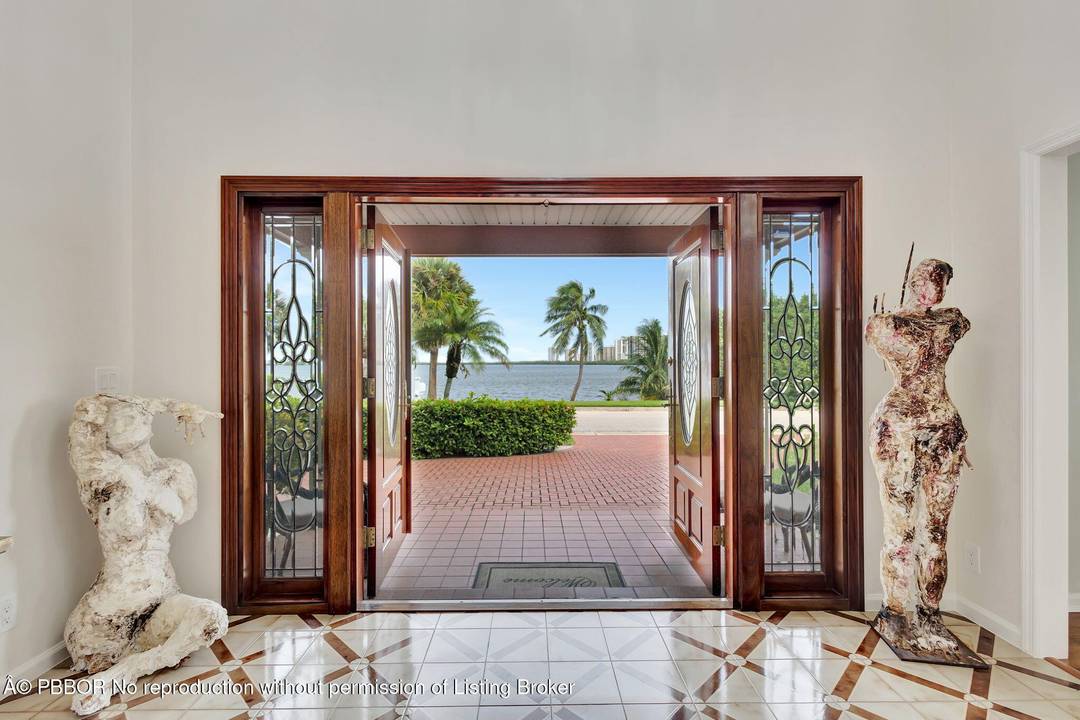 Singer Island Waterfront Estate with Wide Intracoastal Views.