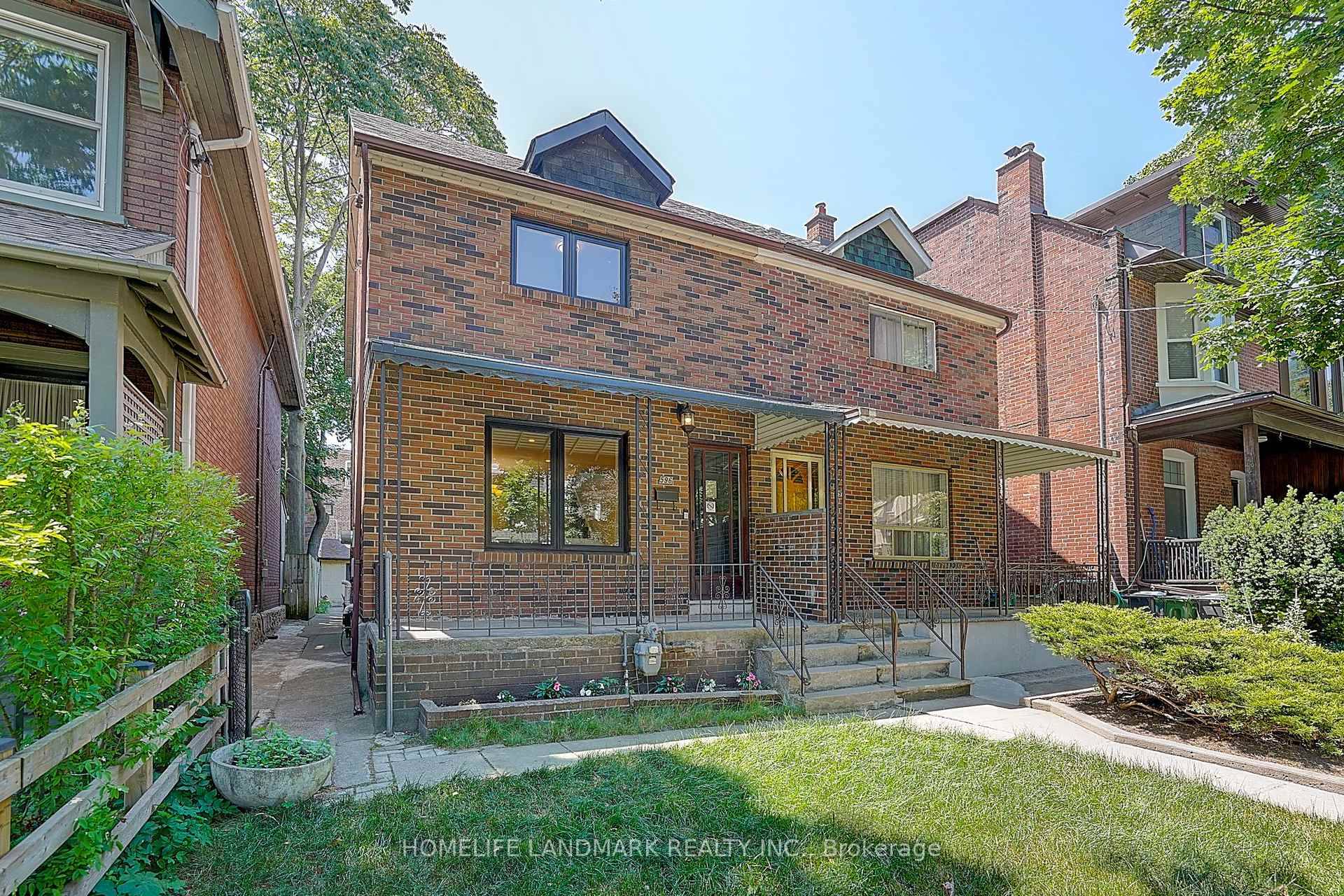 Prime location in the Annex, this solid brick, two storey semi detached home features a detached double car garage with rear lane access for effortless downtown parking.