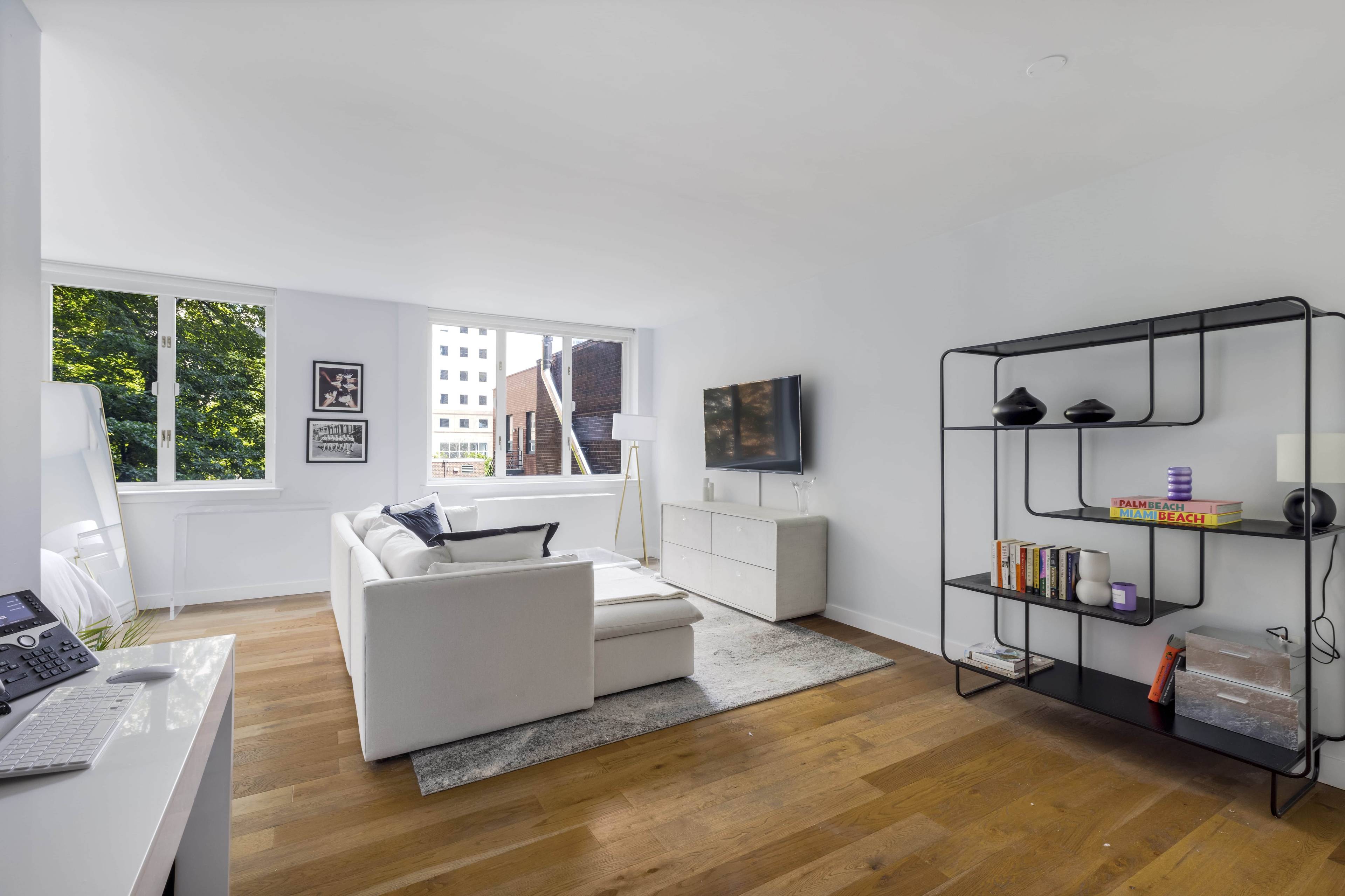 Nestled in the heart of luxury, this beautifully updated alcove studio feels like a warm and inviting haven.