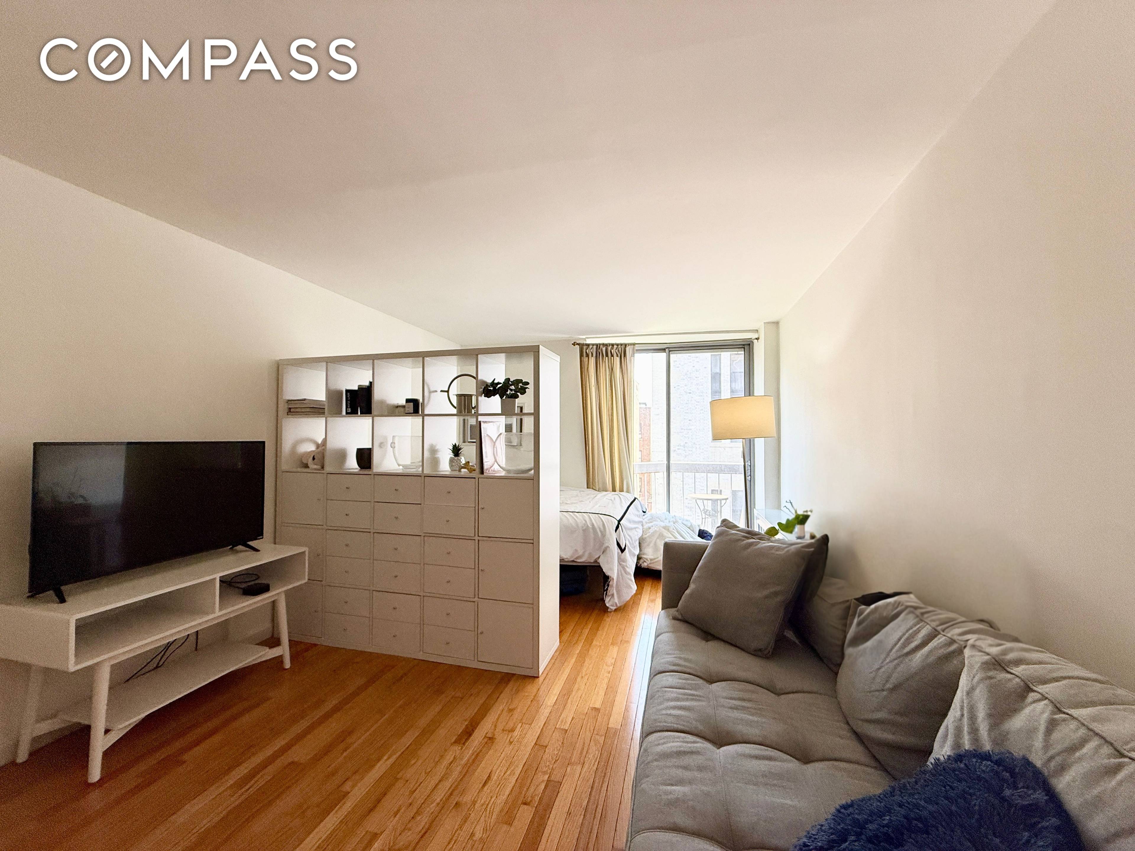 Welcome home to this spacious and oversized studio with private balcony in the heart of Greenwich Village !