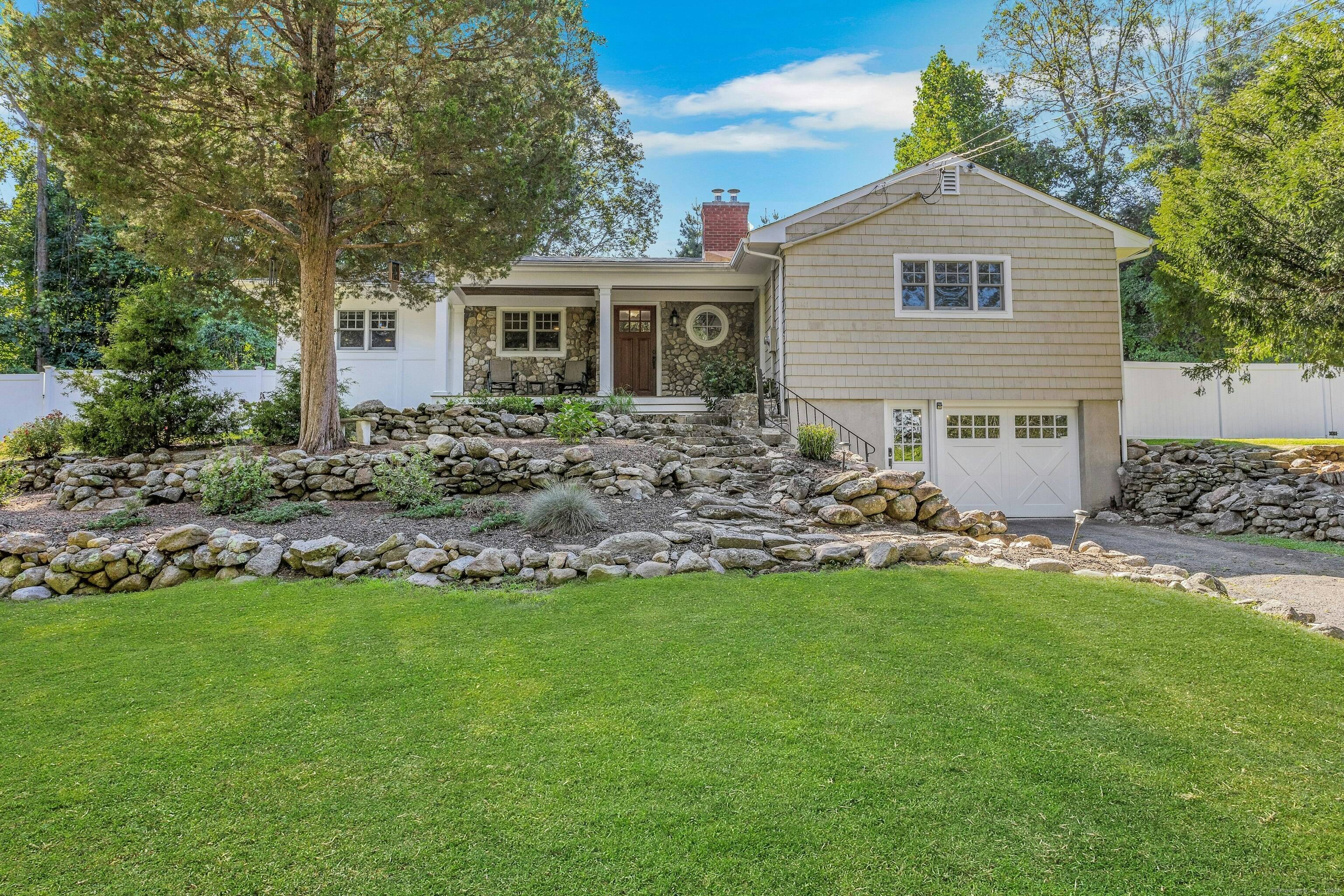 This inviting ranch offers a spacious, thoughtfully designed floor plan and is tucked away on a beautiful south Wilton cul de sac surrounded by multi million dollar homes.