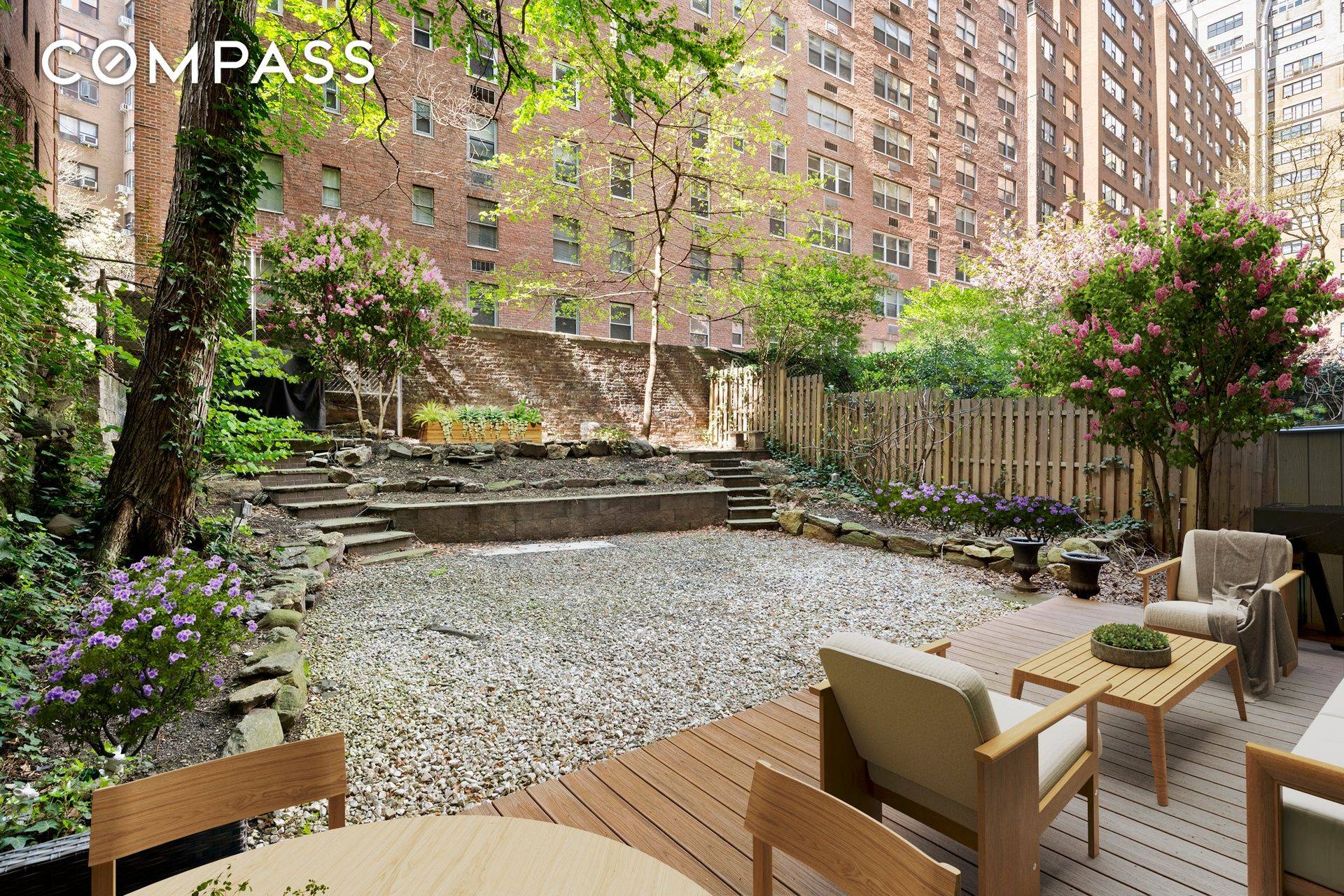 Claim this sun kissed one bedroom, one bathroom garden apartment just in time for summer barbecues and al fresco dining.