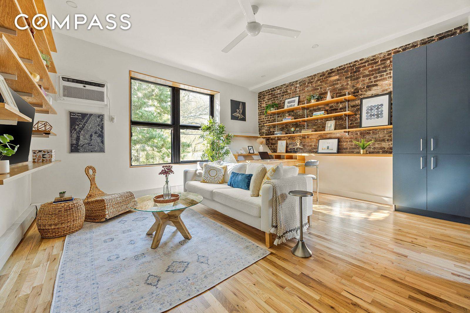 This impeccably renovated one bedroom co op marries smart design with Brooklyn charm on one of Clinton Hill s most desirable blocks.