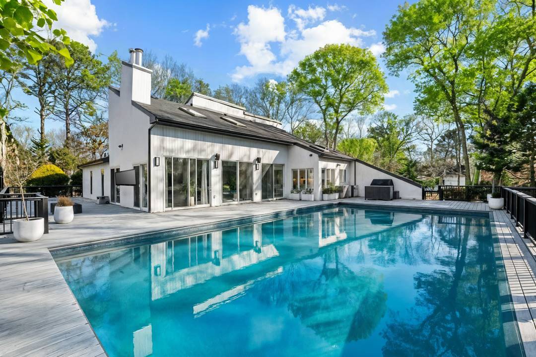 Quogue Resort Style Modern Contemporary with Pool and Tennis