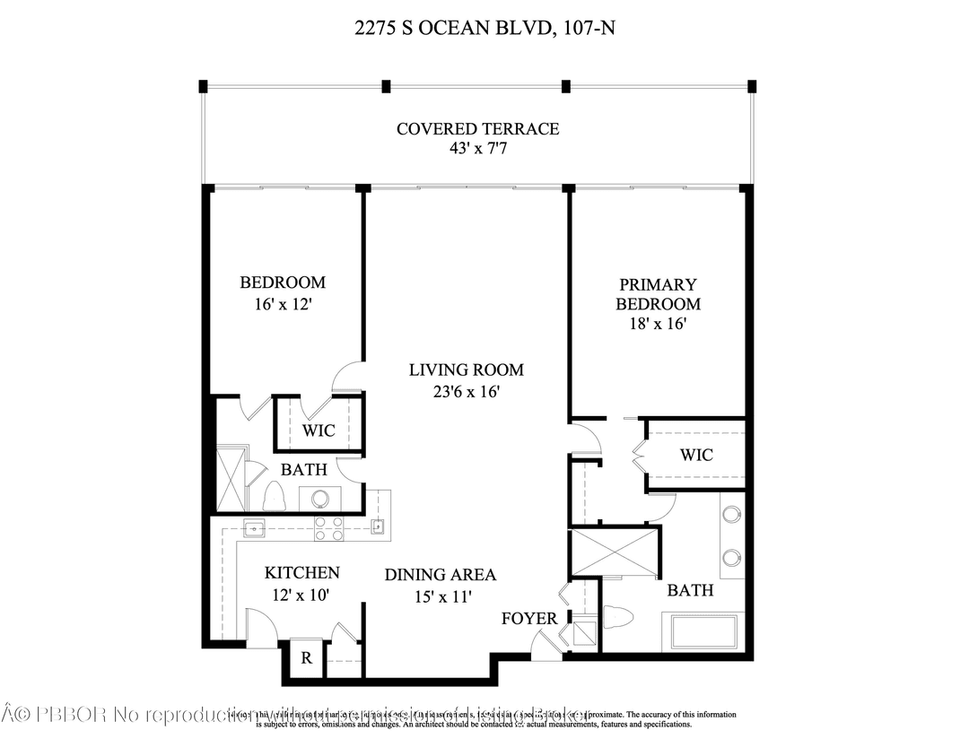 Completely renovated 2BR 2BA garden apartment in The Reef that truly lives like a private beach house, offering direct access to the pool and beach.