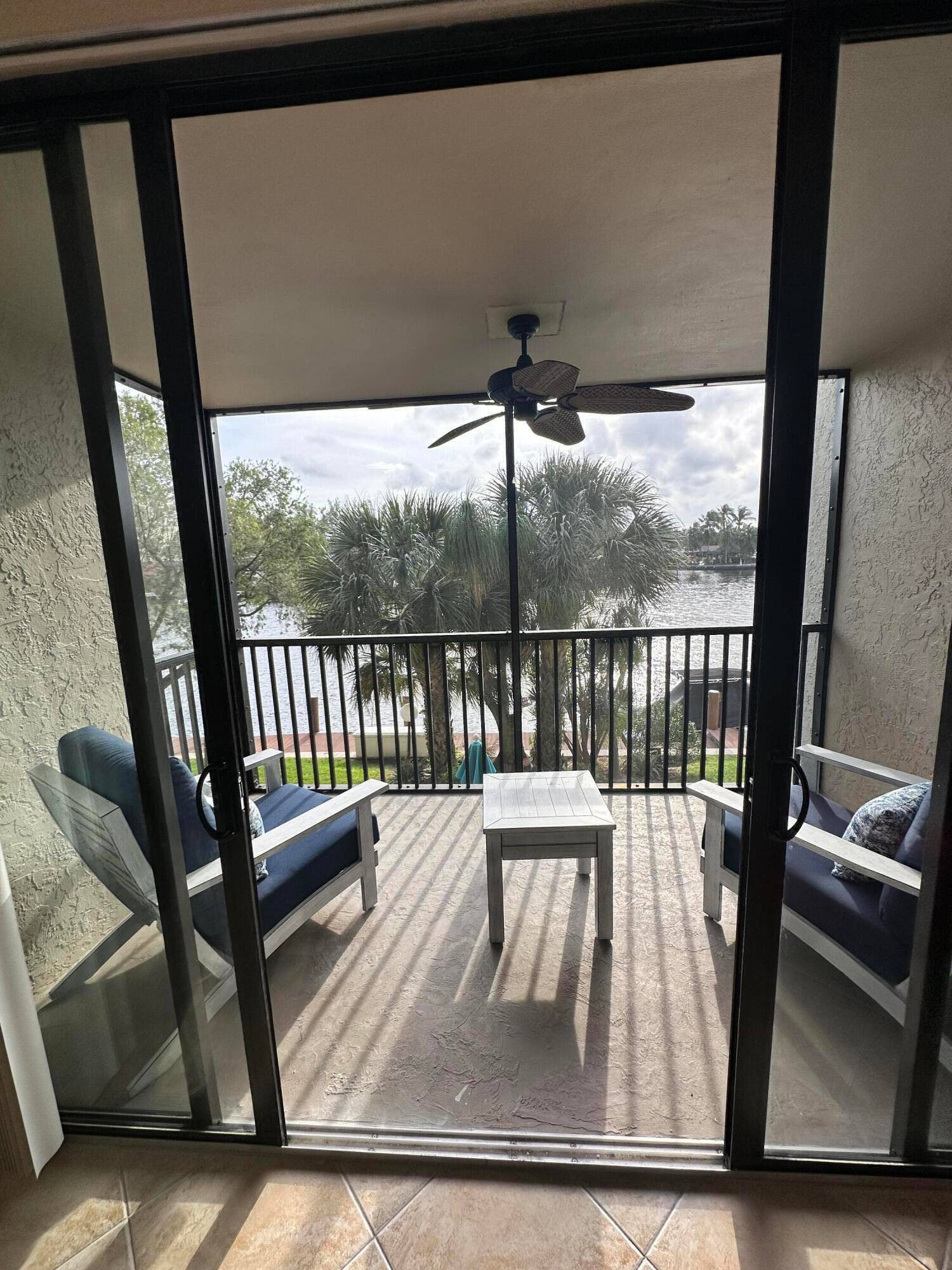 Enjoy the breeze and beautiful lagoon sunset views from your balcony.