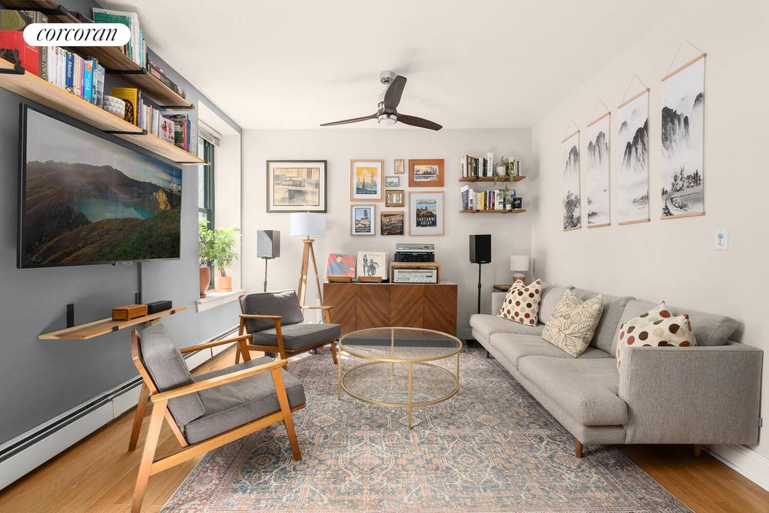 Apt. 2B at 352 West 117th Street is an oversized 1BD 1BA condo that blends modern renovations with classic Harlem charm.