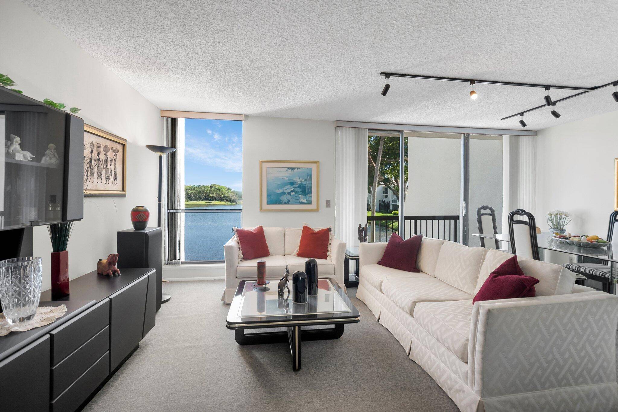 Gorgeous Lake Views from this Southern exposure 2nd floor Townhome.