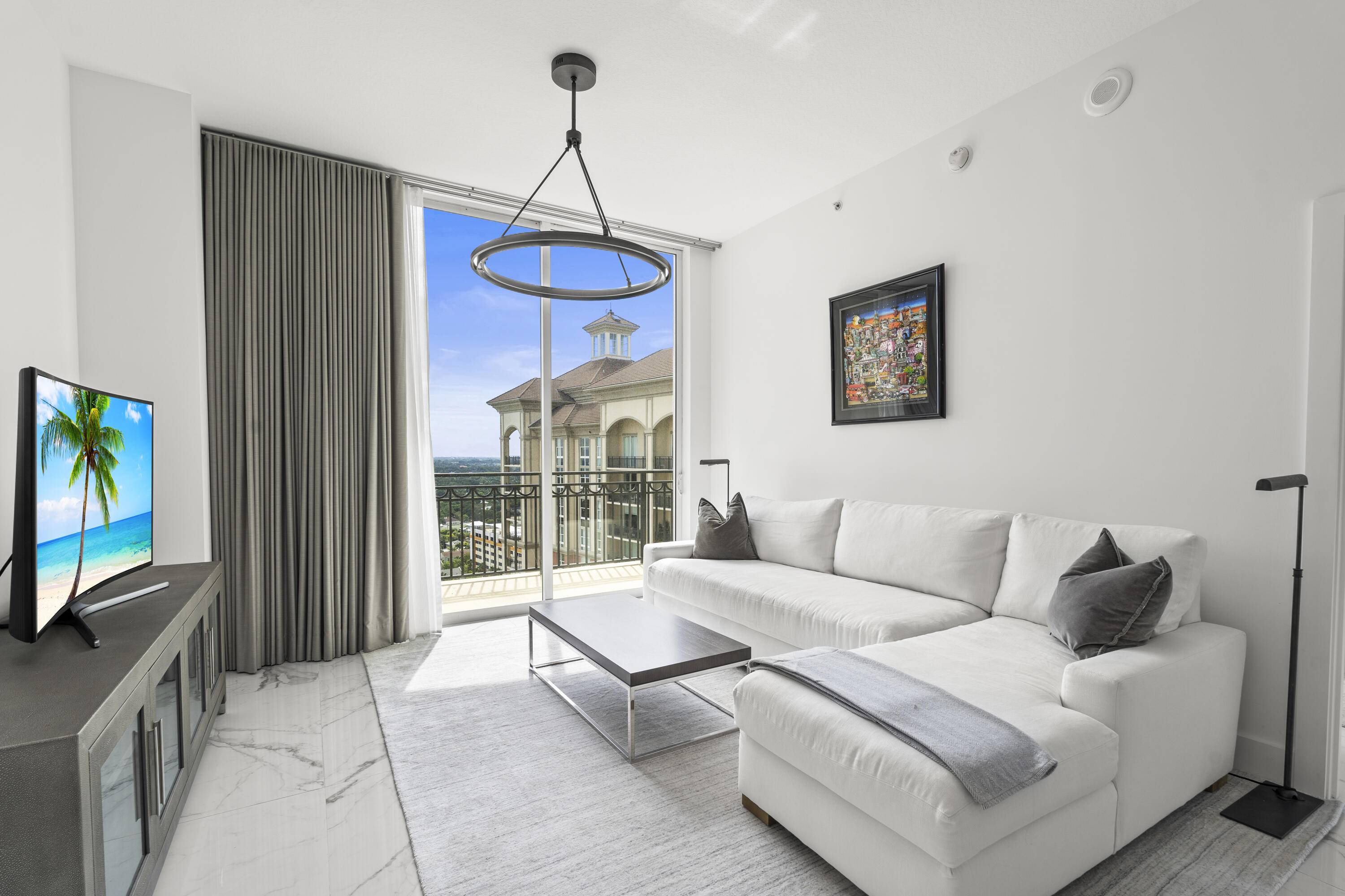 This 2 bedroom, 2 bath Upper Penthouse home offers an exclusive opportunity to own a premier residence in Downtown West Palm Beach, known as ''Wall Street South.