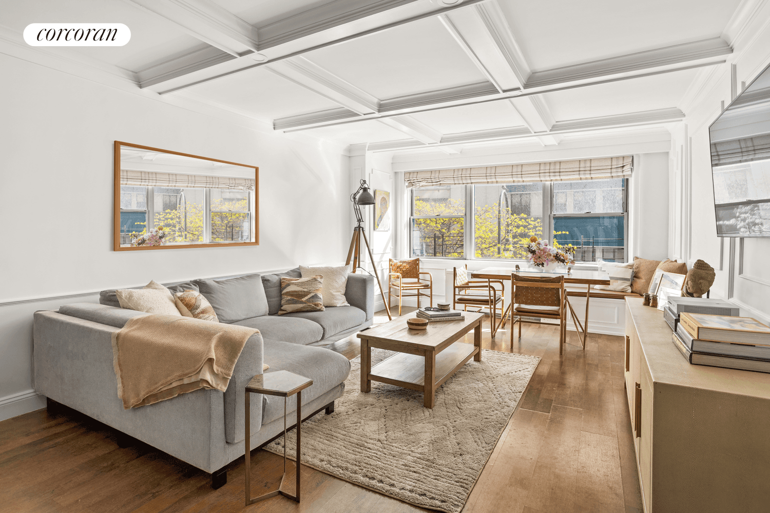 Nestled within the heart of downtown Manhattan, this spacious two bedroom, one and a half bathroom apartment offers an expansive living experience.