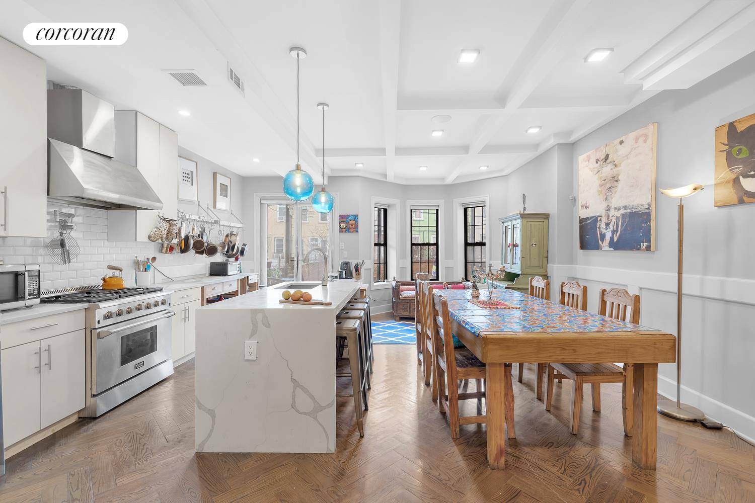 1364 Hancock St, centered in the lively enclave of Bushwick, presents an 18ft wide, two family townhouse with air rights.