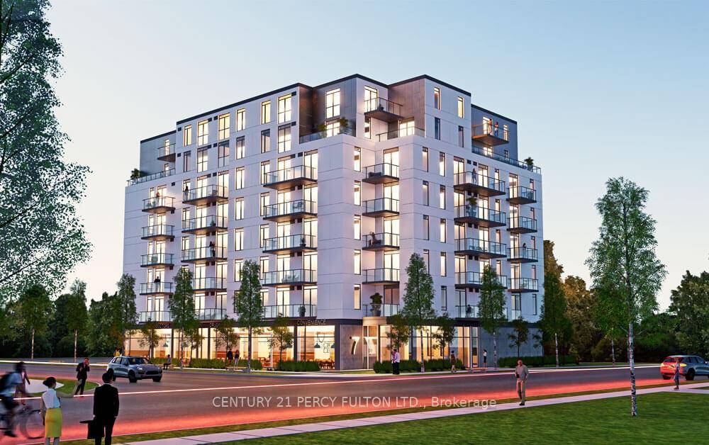 Beautiful boutique Grandbell Condos Spacious, Open Concept 1 Bdrm Den, Walk Out to Balcony, Laminate Floors thru out, 9' Ceilings, Kitchen boasts Centre Island, Stainless Steel Appliances, Pantry.