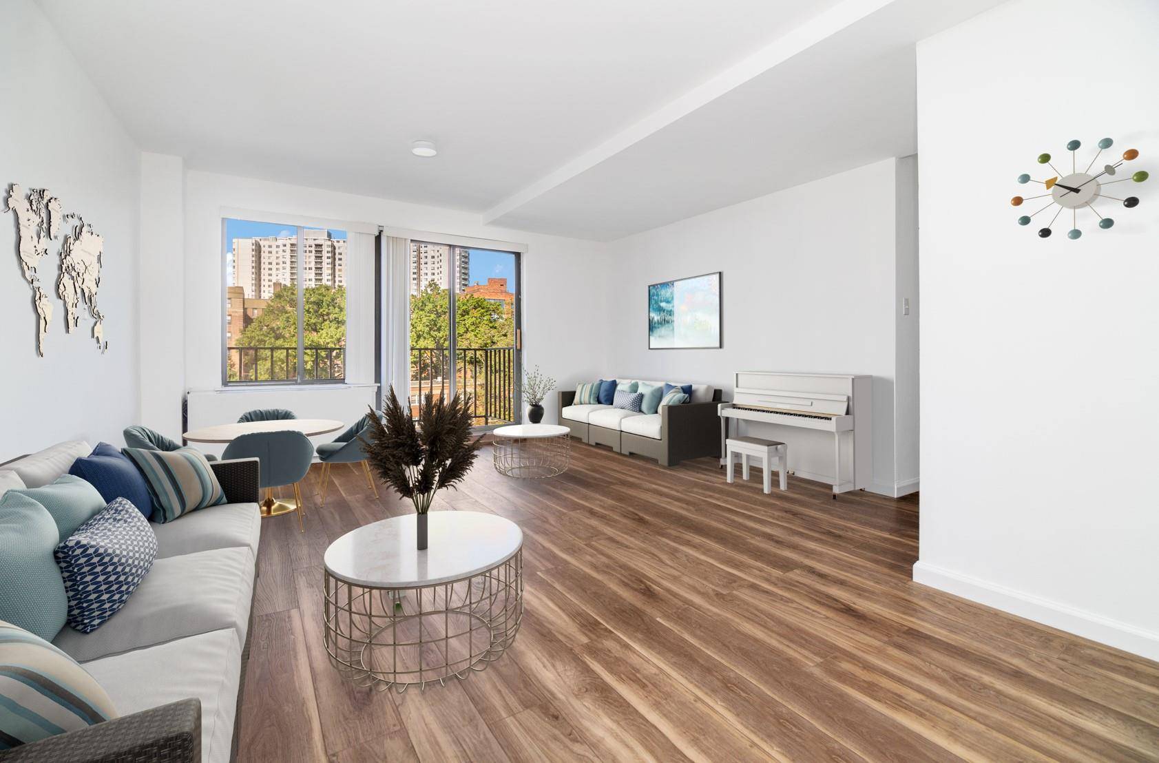 Enjoy brand new floors within this rare two bedroom, two bathroom, two balcony penthouse home at Netherland Terrace.