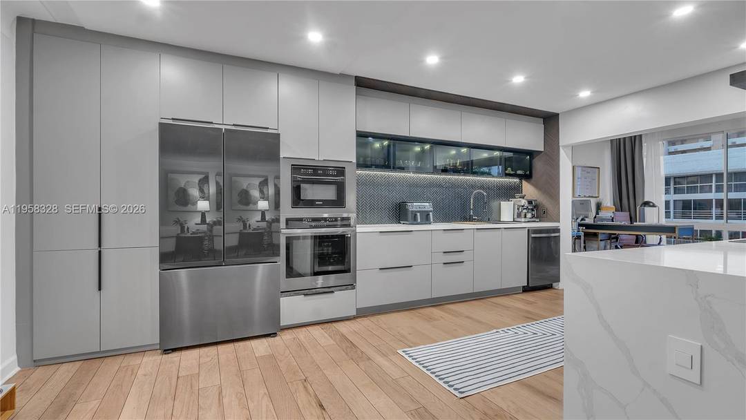 Experience luxury living in this beautifully remodeled 2 bedroom, 2 bathroom condo with breathtaking water views !