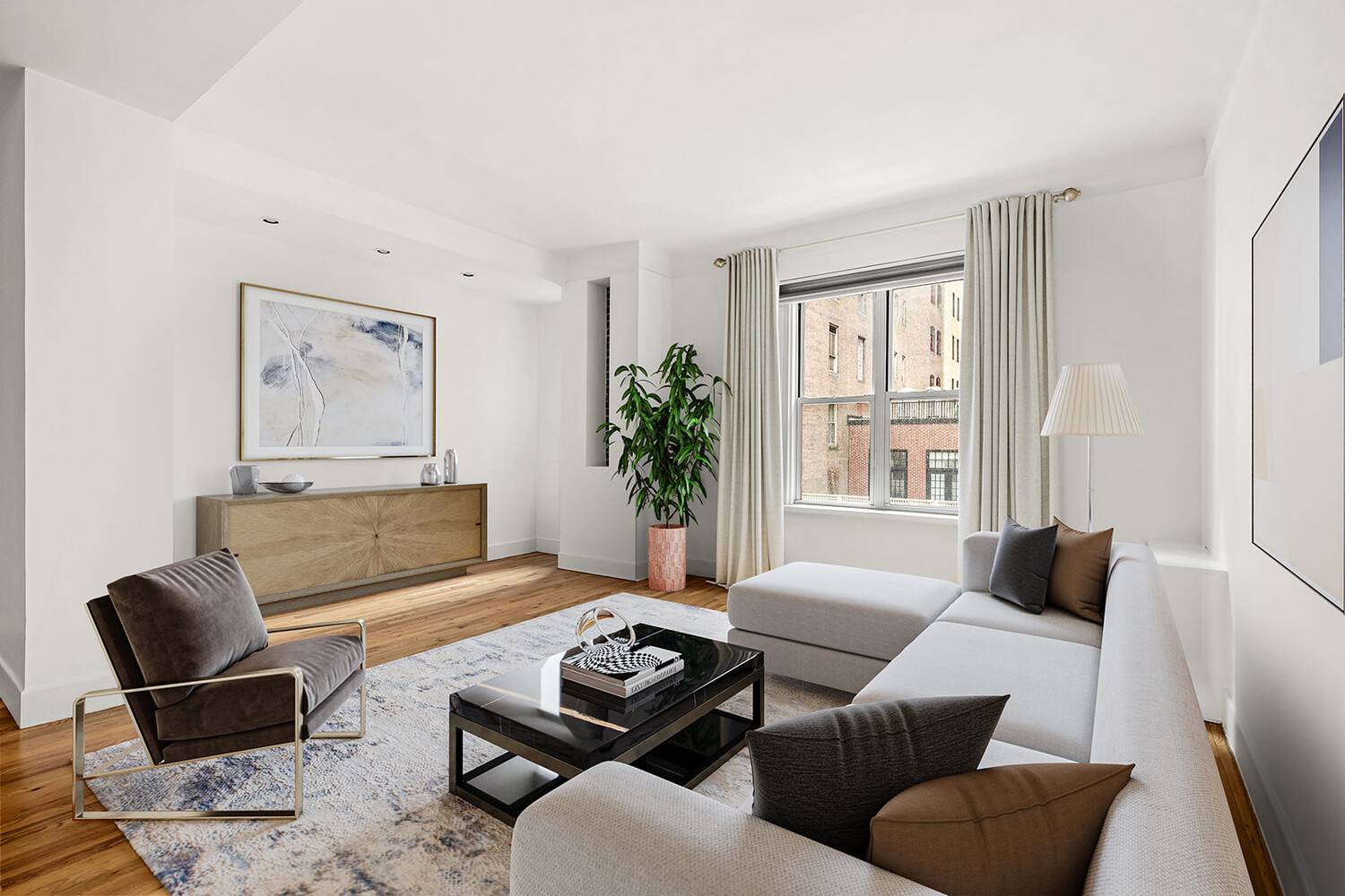 Experience rare loft like living in the heart of NoMad at 66 Madison Avenue, Apartment 7HI a sprawling three bedroom, three bath residence spanning approximately 2, 000 square feet.