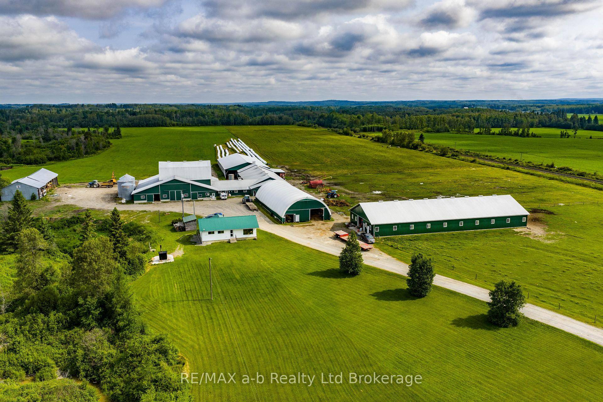 Ongoing dairy farm for sale in Englehart, Ontario, fully equipped with 82 KG of saleable quota and supported by over 600 acres of land across 6 parcels, with approximately 275 ...
