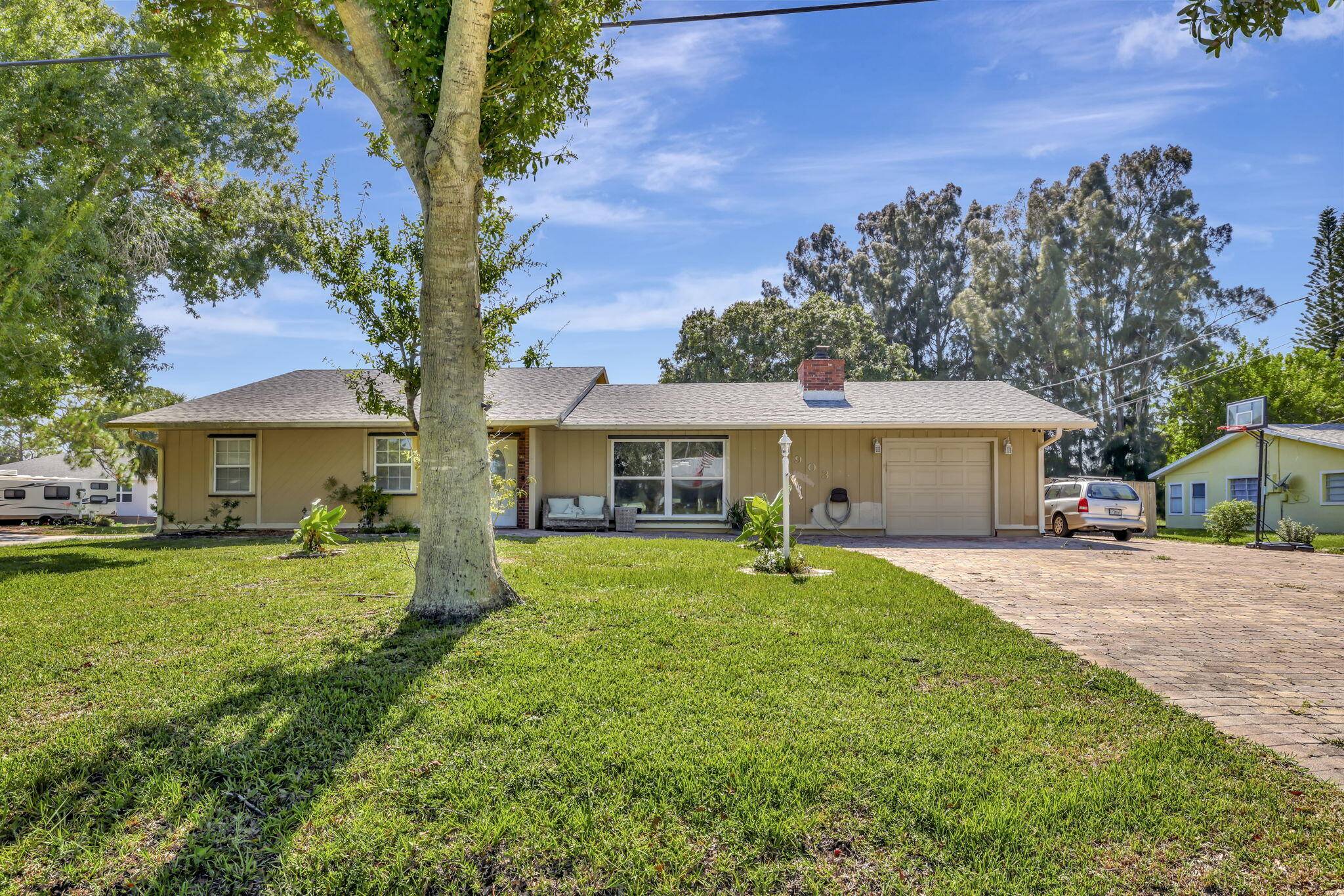 Pool home on an oversized corner lot in the desirable Indian River Estates neighborhood.