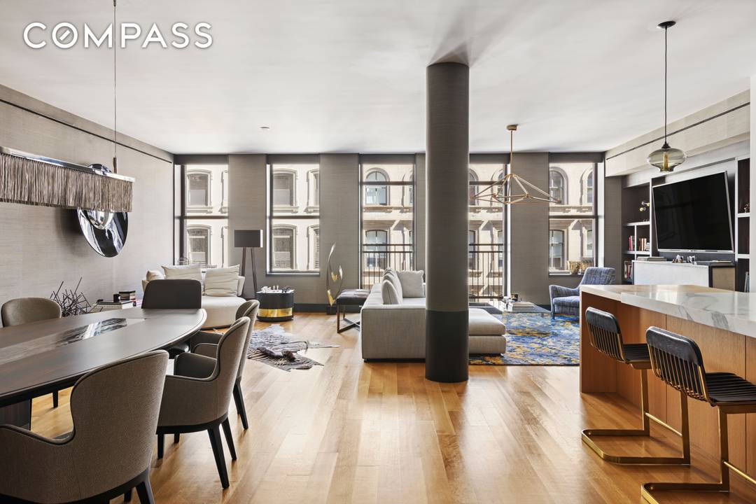 This residence includes the building s largest deeded parking space and a private storage unit.