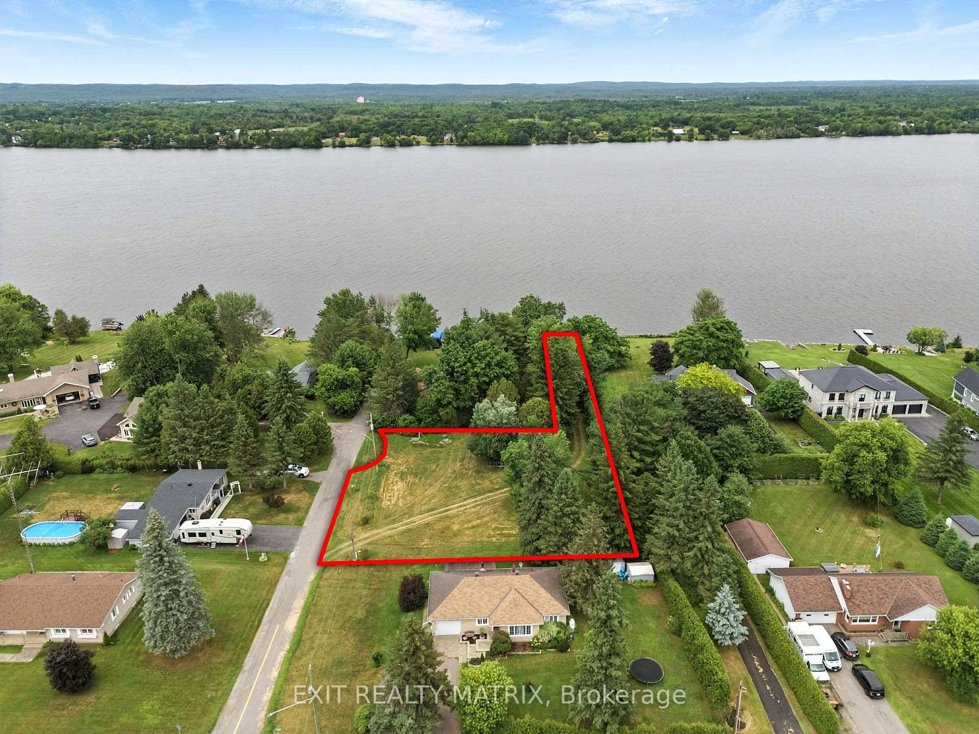 Discover the potential of this spacious and private L shaped lot nestled in a peaceful, natural setting just minutes from the town of Hawkesbury.