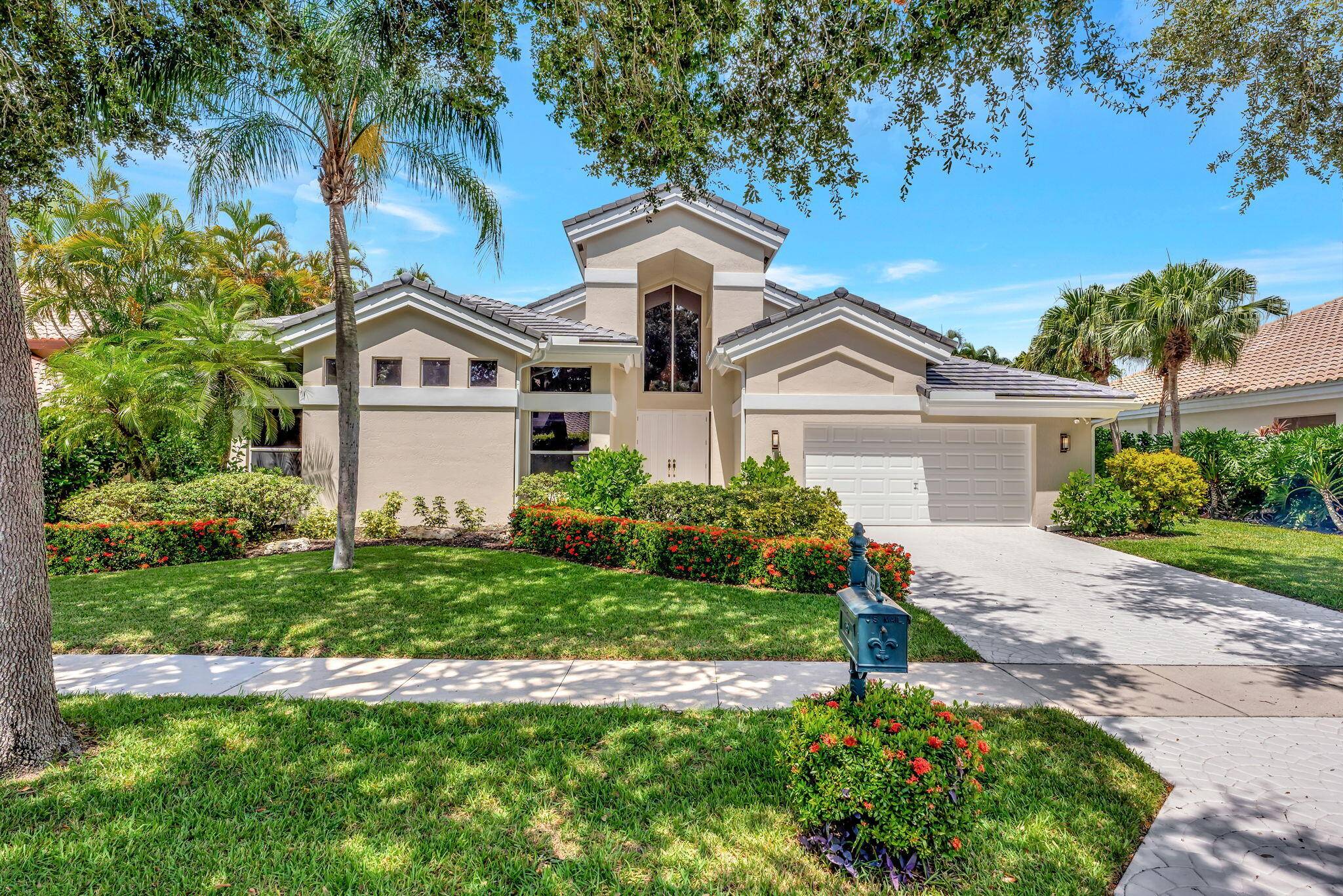 Stunning single story home in the prestigious Seasons community of Boca Raton, featuring a new roof 2024 and new AC system 2025.