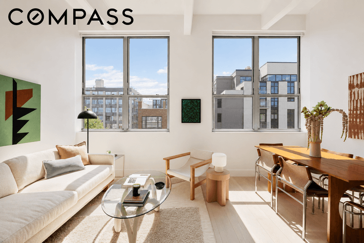 Welcome home to Loft 4G at 338 Berry Street, a former factory converted to a full service, 60 unit condominium.
