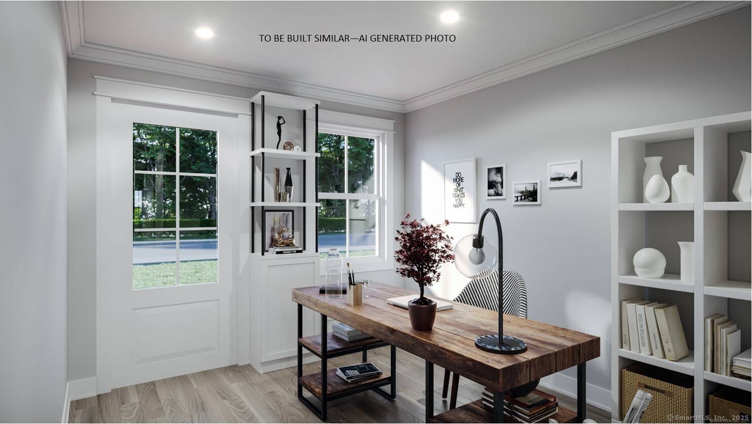 NEW CONSTRUCTION Late summer 2025 delivery Enjoy this unique townhouse style floor plan with 9' ceilings throughout the first floor, with crown moldings and two panel doors.