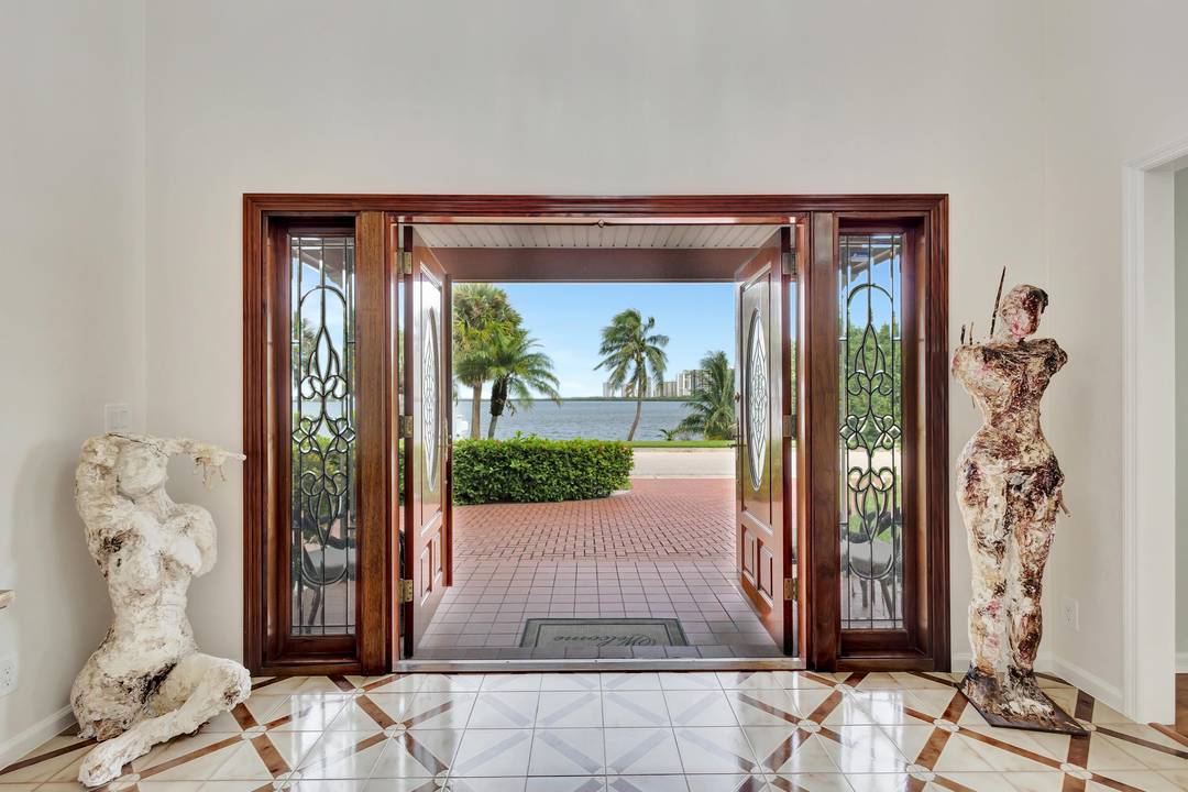 Singer Island Waterfront Estate with Wide Intracoastal Views.