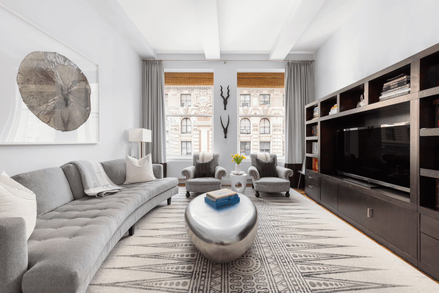 Situated in the heart of Madison Square Park, this sprawling luxury loft offers timeless elegance, space, and the ultimate in location.