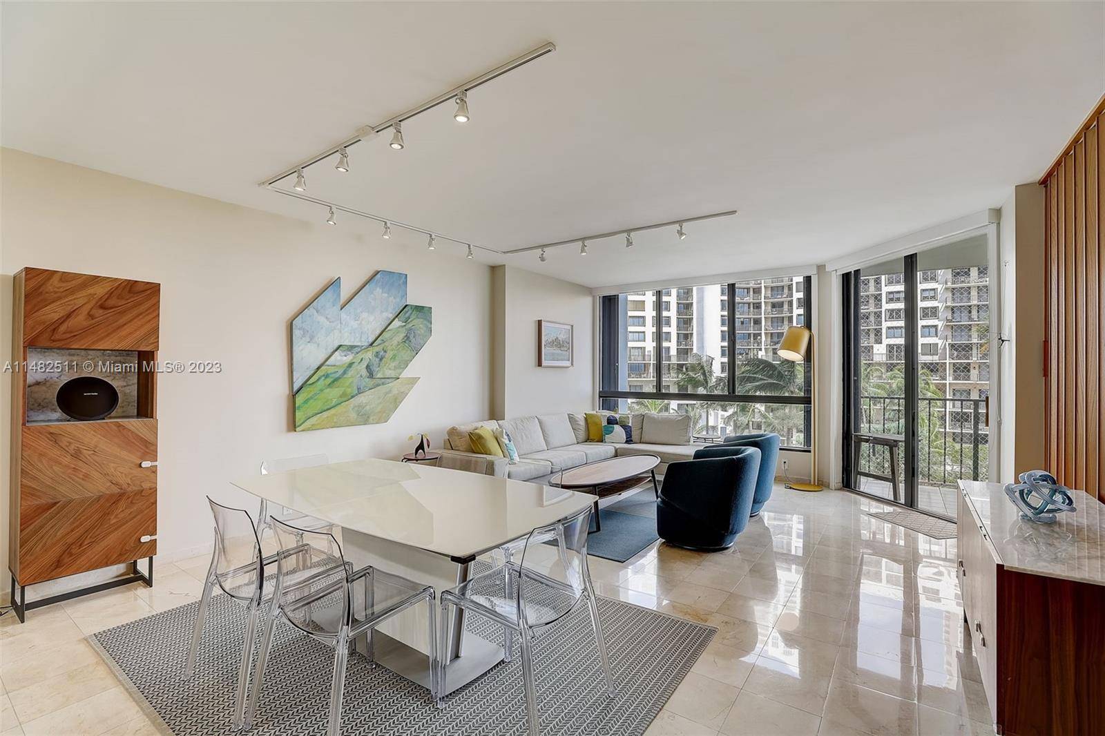 The ONLY AVAILABLE bright and modern 3 bedroom 3 bath unit with 3 parking spaces in Brickell Key.