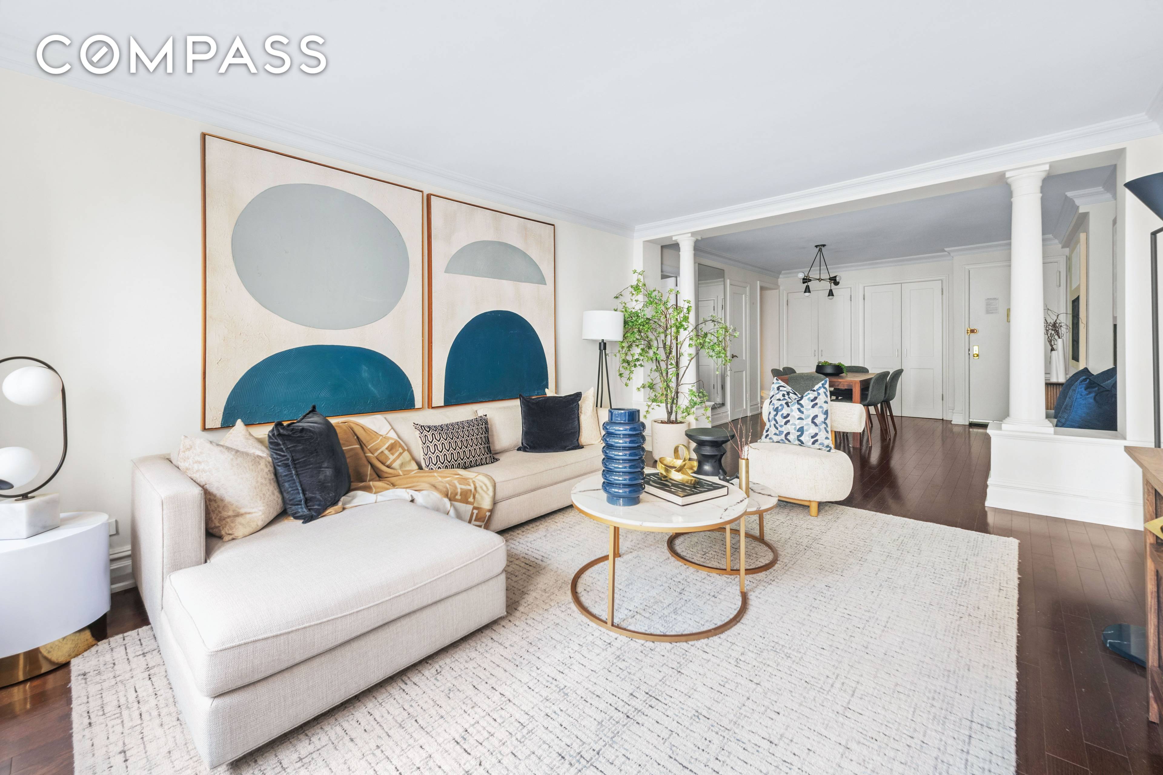 Welcome to apartment 3A at The Dover House, a renovated two bedroom, two bathroom co op featuring a split floor plan and abundant natural light.