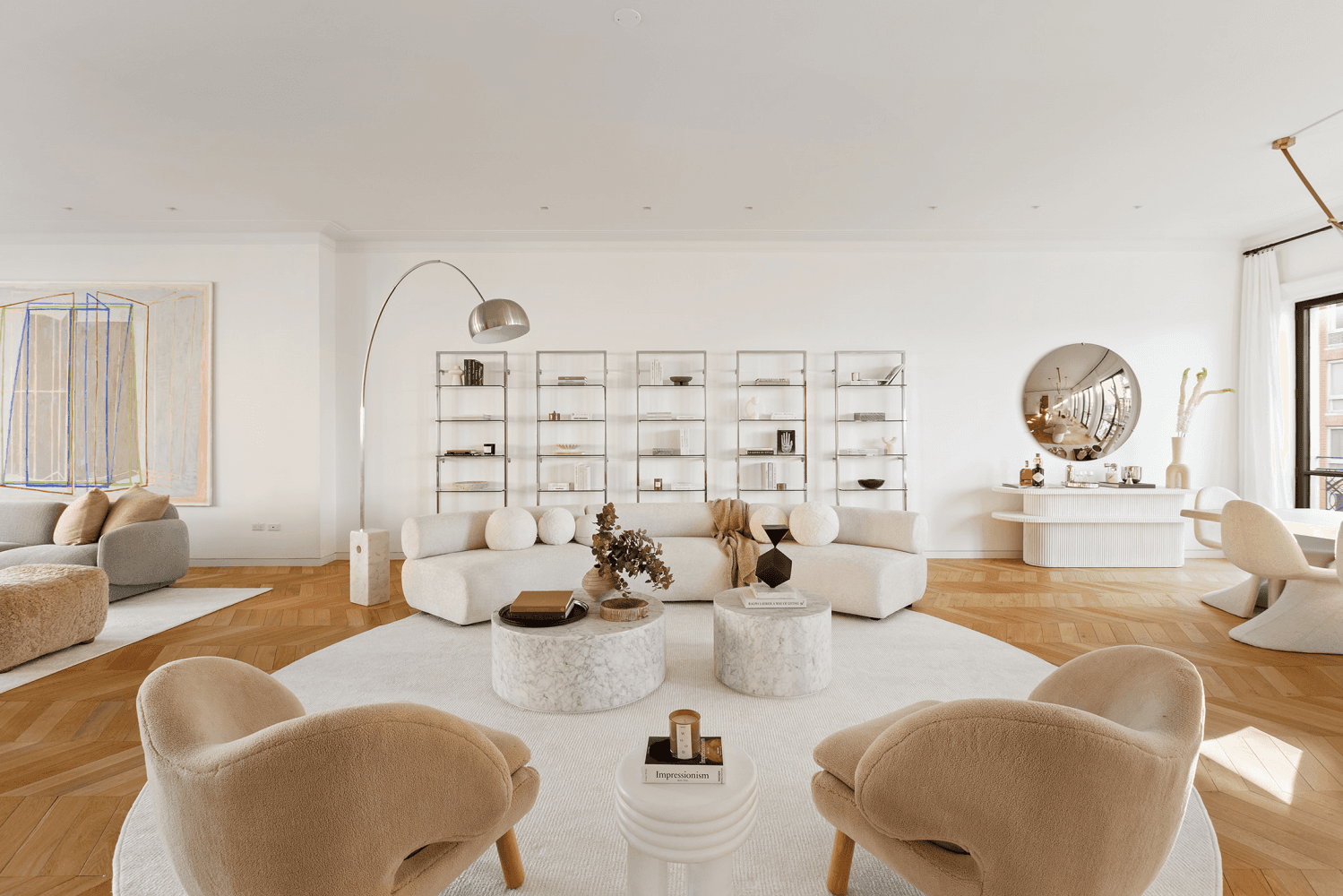 The Gallerist Penthouse FIVE SIXTY Located in the heart of West Chelsea's Arts District, this duplex penthouse offers a rare combination of modern design and timeless craftsmanship.