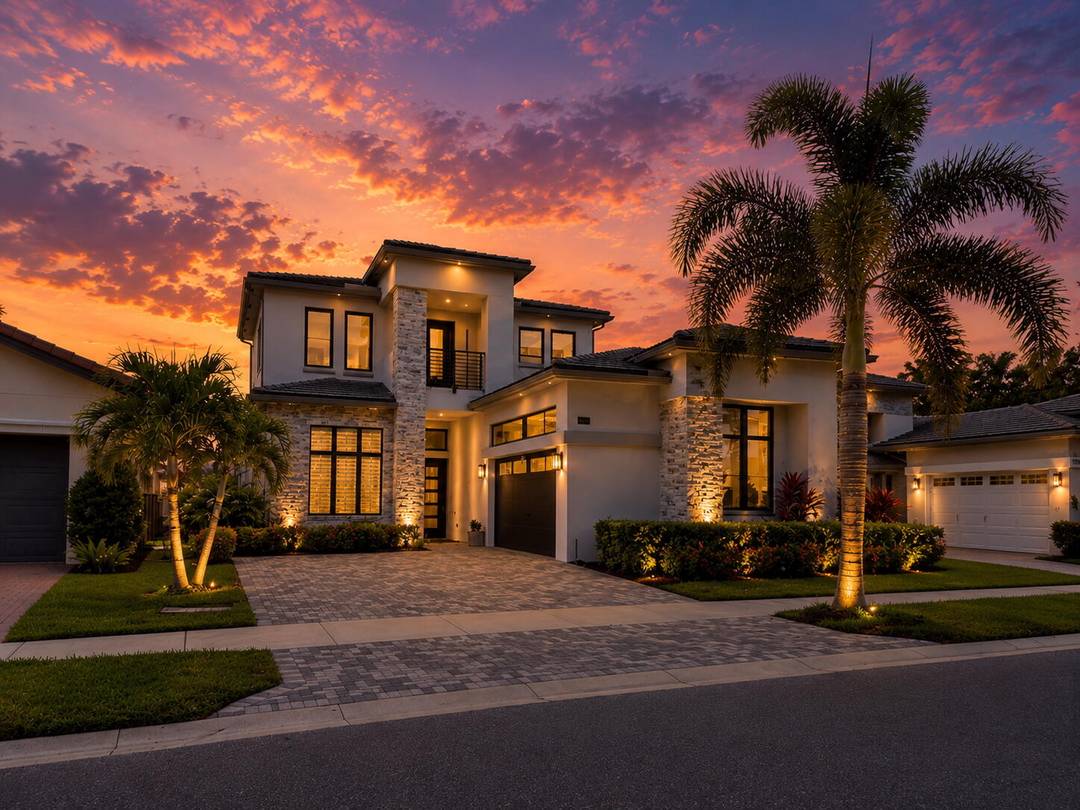 Perfectly positioned on one of the most breathtaking lots in Boca Bridges.