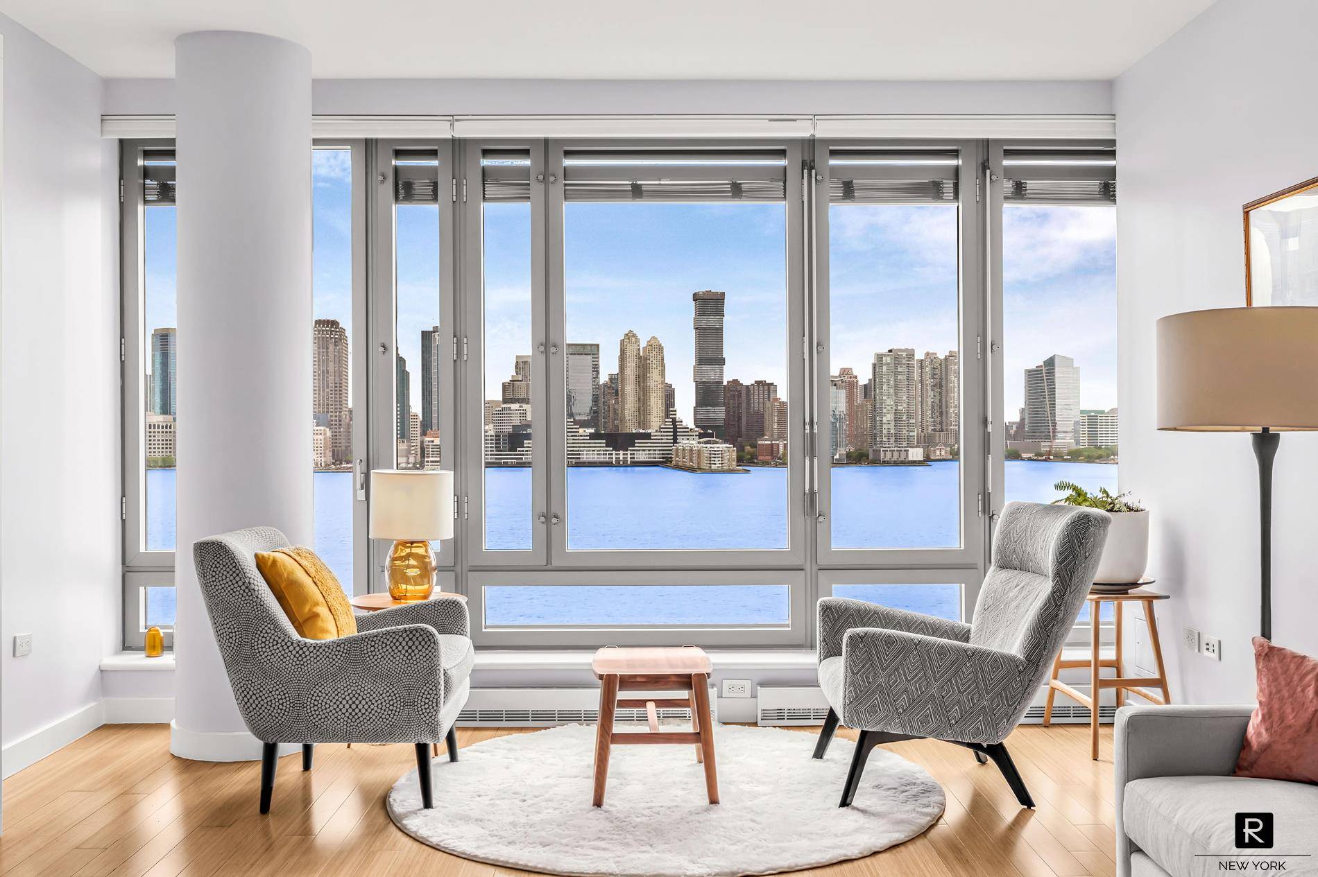 UNOBSTRUCTED HUDSON RIVER VIEWS.