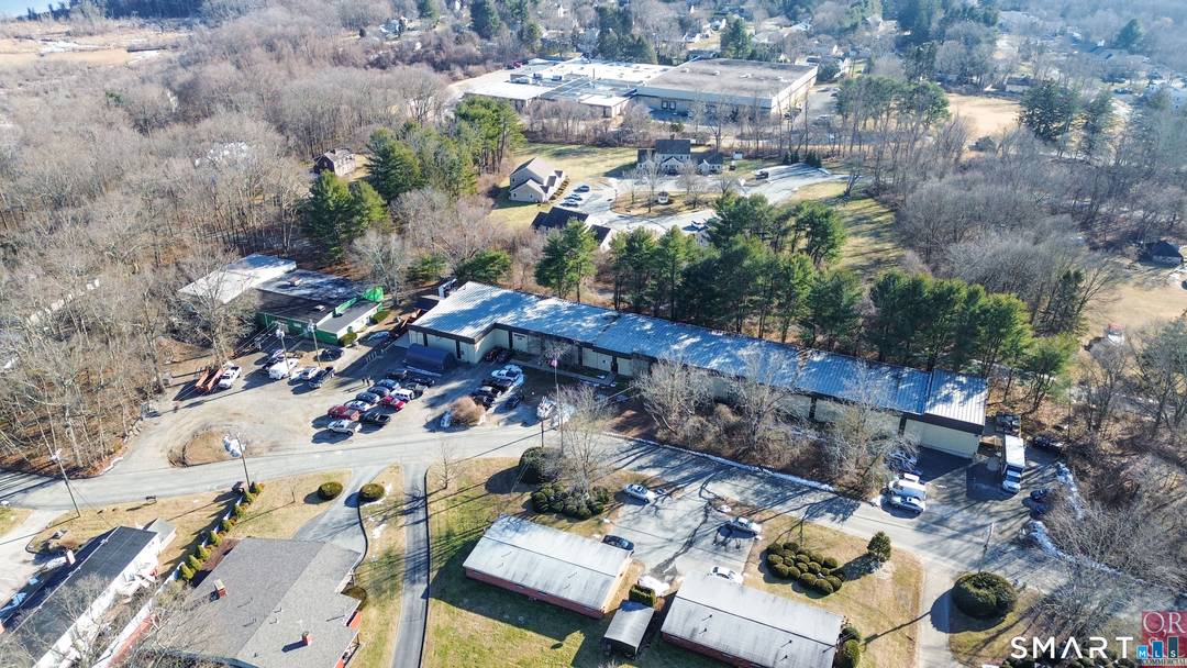 Two industrial buildings.
