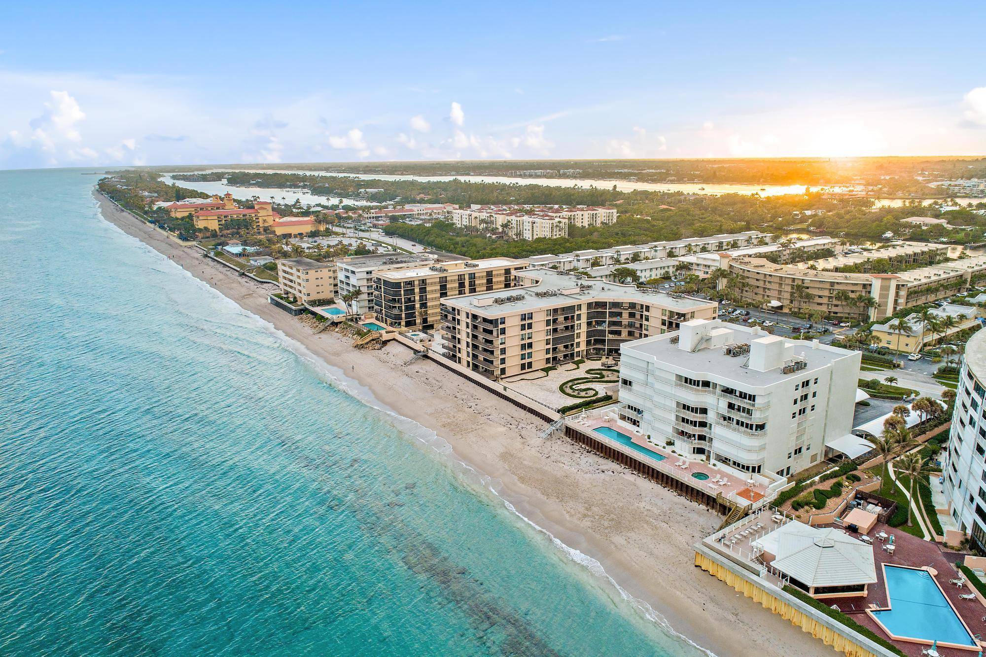 Live the beachfront lifestyle you've always dreamed of in this beautifully upgraded 2 bedroom, 2 bathroom condo located on the 4th floor with stunning panoramic ocean views from every room.