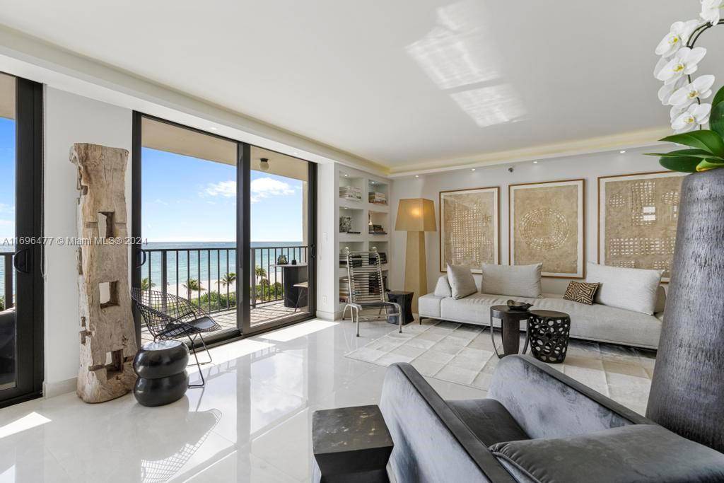 Gorgeous corner unit facing the Ocean offering panoramic views from the boardwalk, the beach, and the exclusive private pool area.