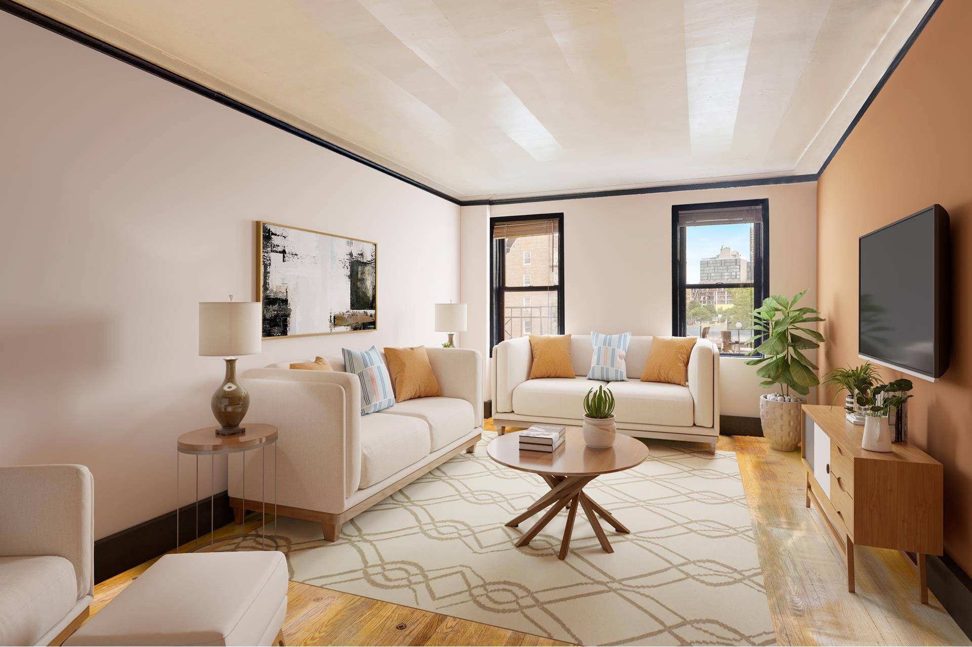 Charming Corner apartment in Prospect Lefferts Gardens Pre War Doorman Co op.