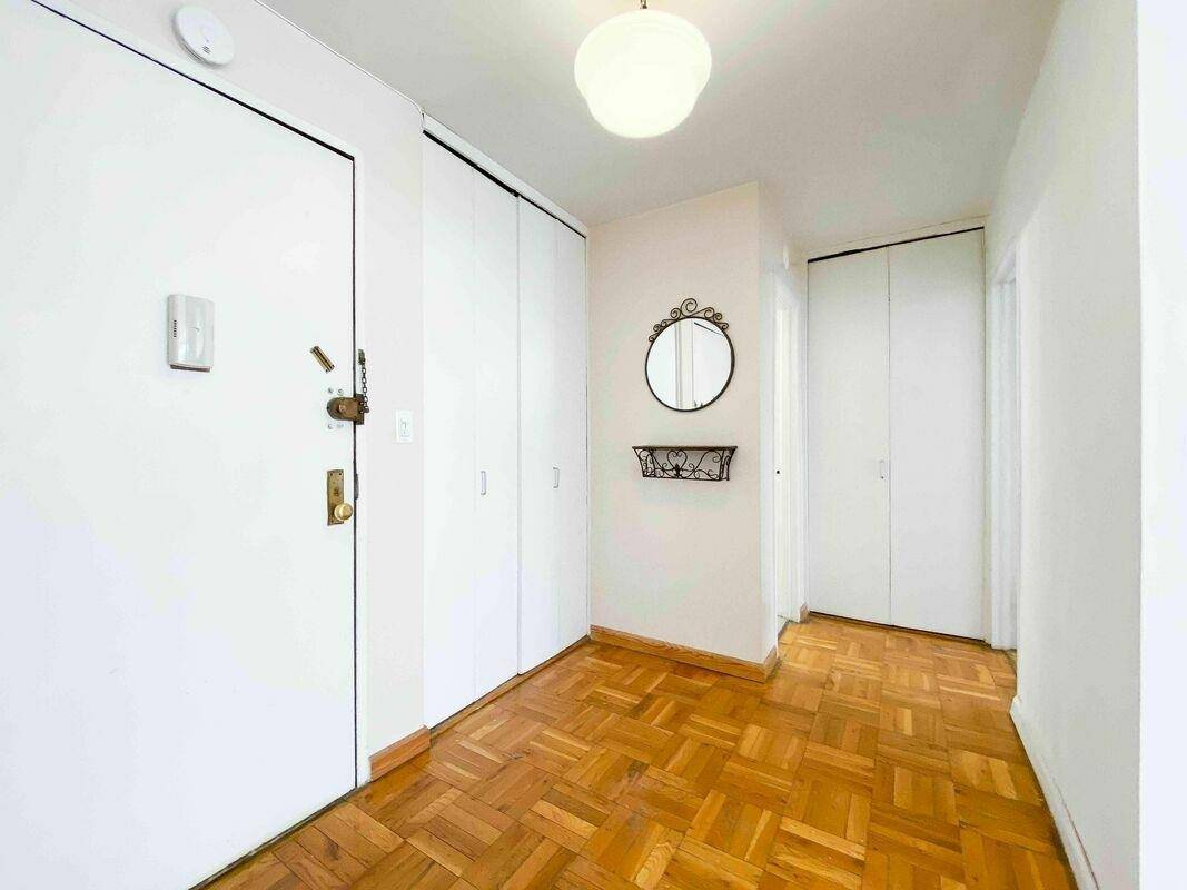 The building has a full time doorman, a live in superintendent, an attractive roof deck, a laundry room, a bicycle room, and storage.
