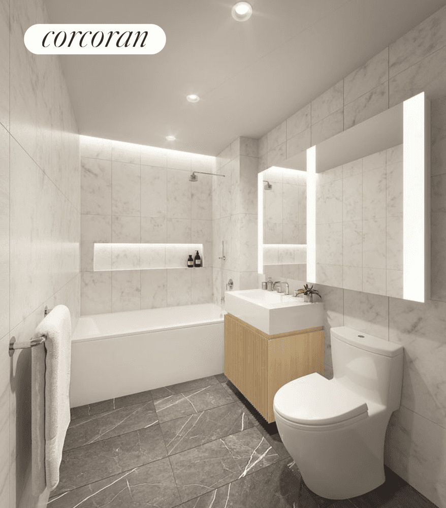 Welcome to 300 W 30th ! This beautifully appointed two bedroom, two bathroom home boasts stunning north and east exposures, with expansive floor to ceiling windows.