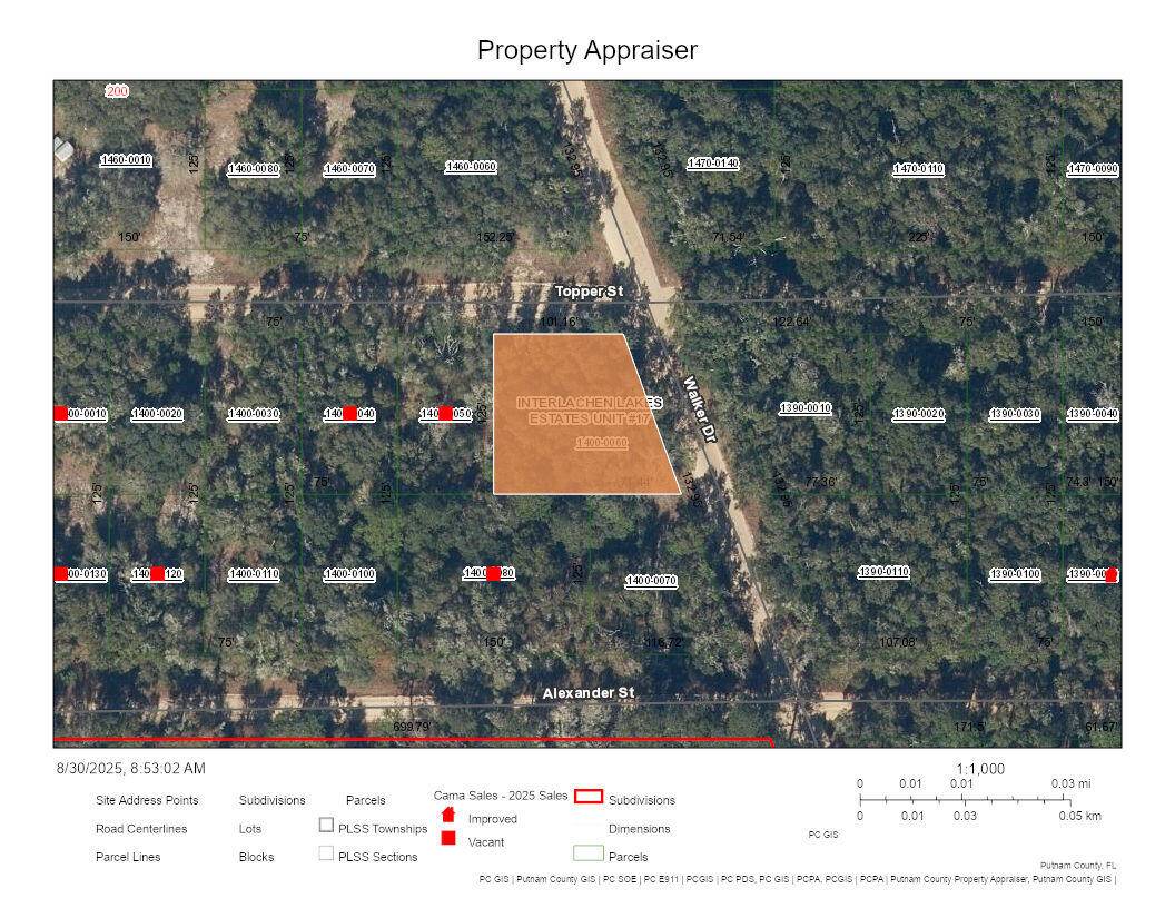 Corner lot. 36 acre, now available for your new Florida home in Interlachen Lakes Estates, Putnam County Florida.