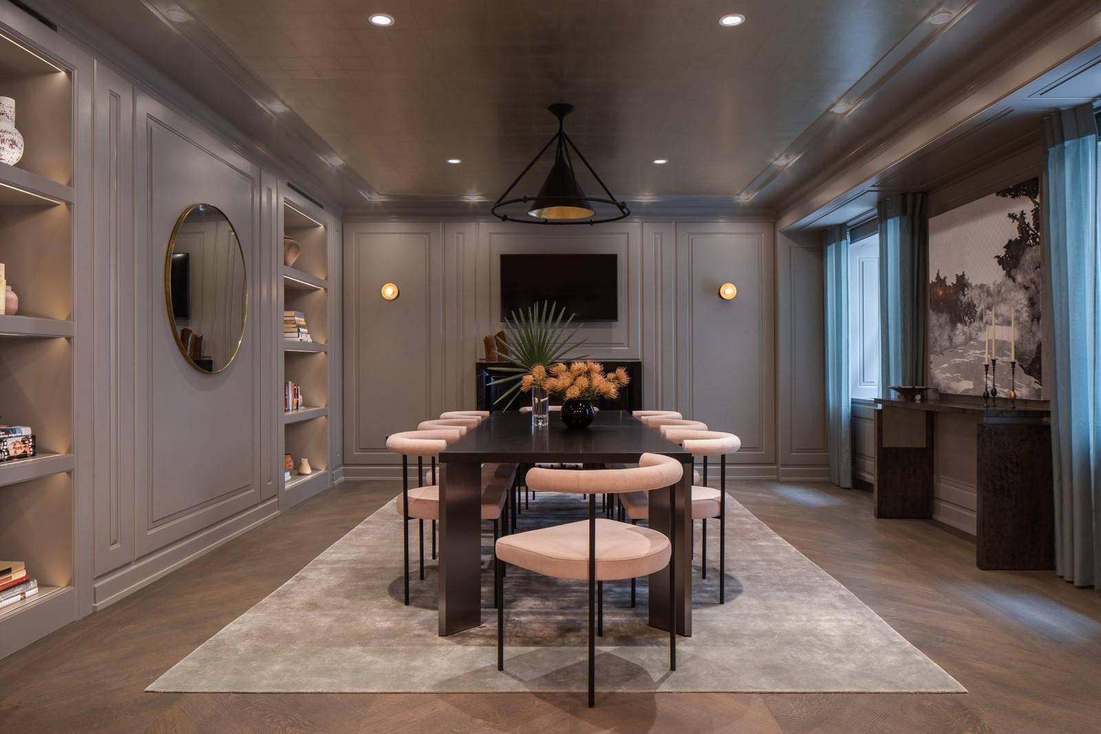 This stunning newly designed two bedroom, two and a half bathroom residence is distributed over 1, 492 square feet, and epitomizes timeless glamour and luxury.
