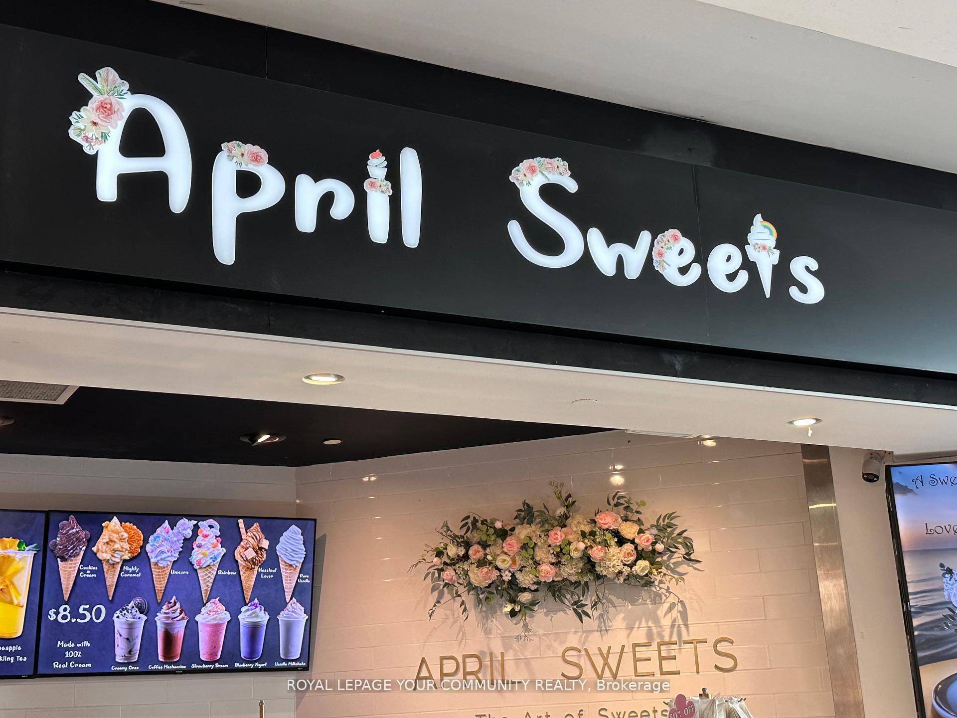 An exceptional opportunity to own a well established cake and bakery business in the high traffic food court of Dufferin Mall !