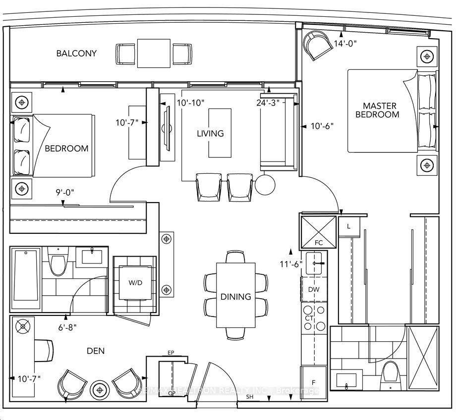 Tridel Built Via Bloor 2, East Tower, Rarely Offer For Sale 2E D 2 BEST LAYOUT 915 Sqf.