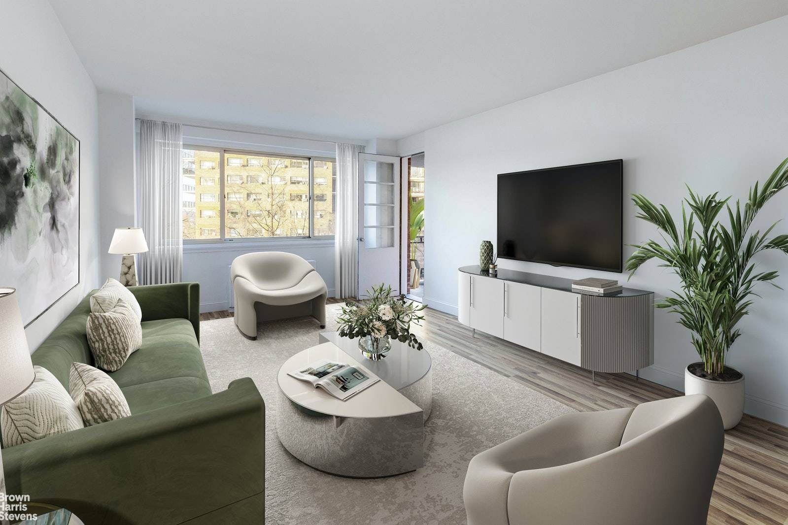 An opportunity to own a beautiful 1 bedroom coop apartment with a terrace and amazing Hudson River and Palisades Views at River Terrace, one of the most sought after premium ...