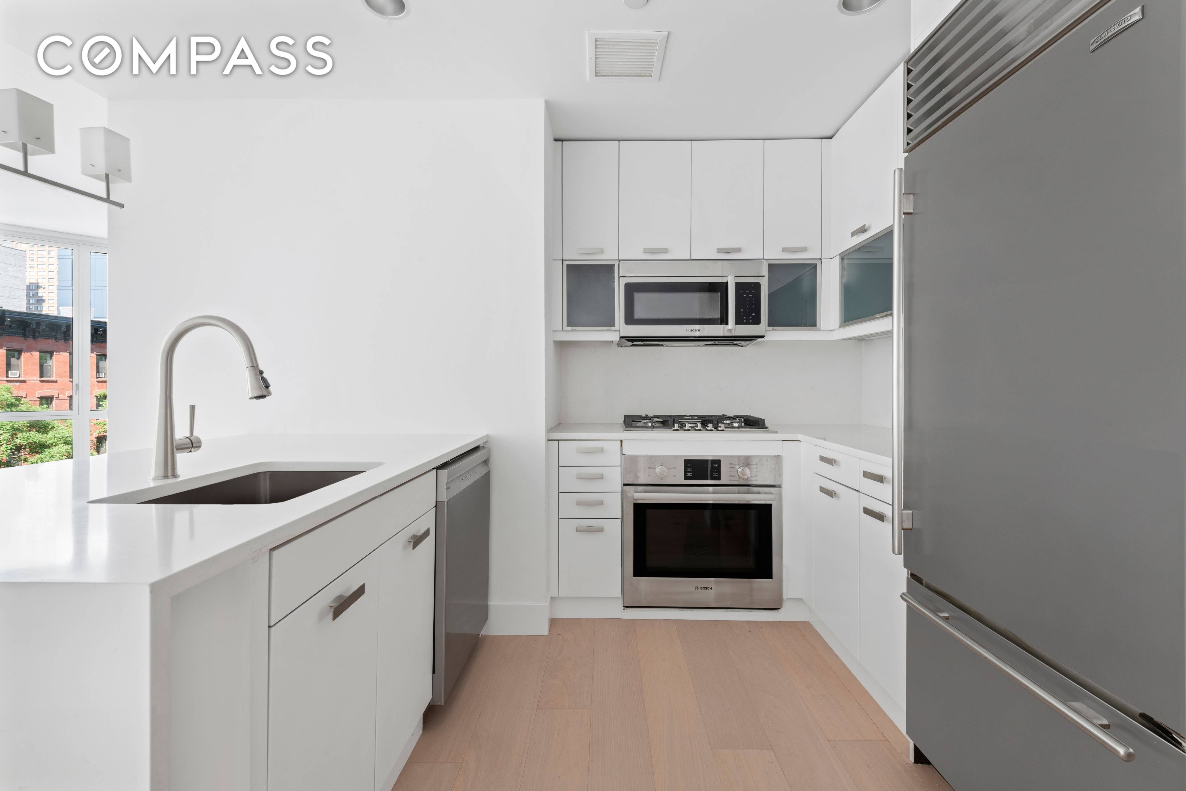 This south facing corner 2 bedroom, 2 bathroom home at The Charleston is truly a rare find.